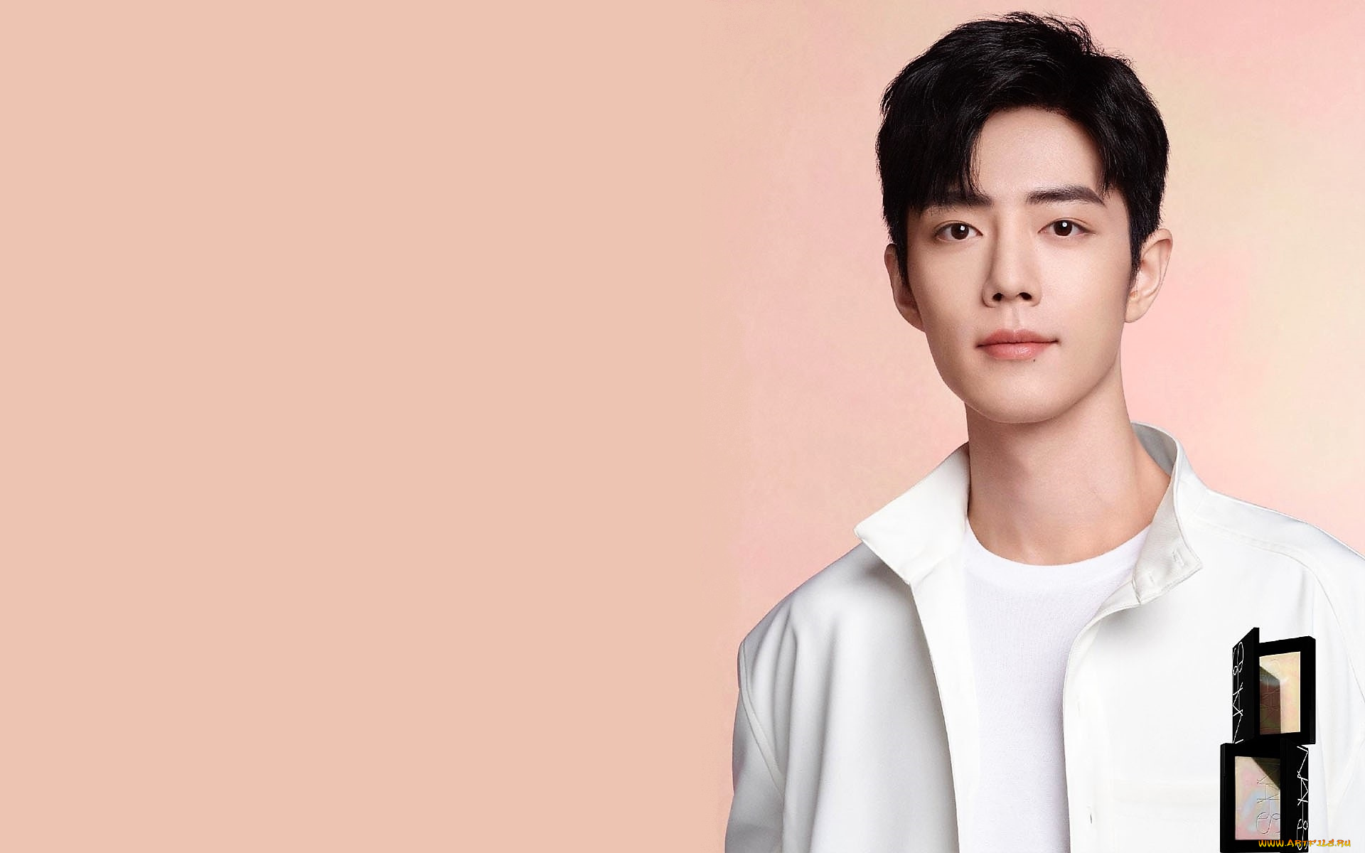 мужчины, xiao, zhan, актер, рубашка, косметика