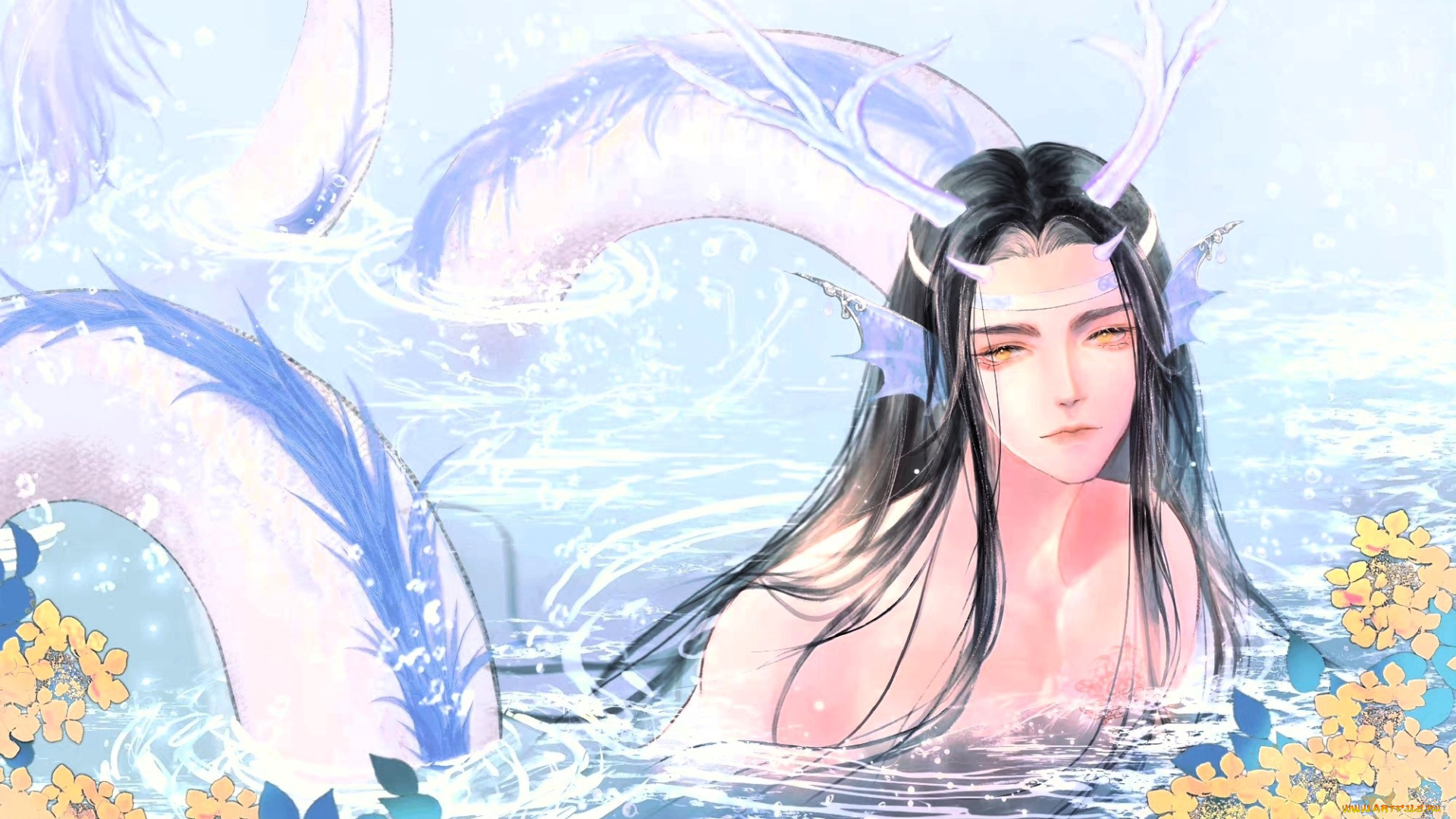 аниме, mo, dao, zu, shi, лань, ванцзи, русалка