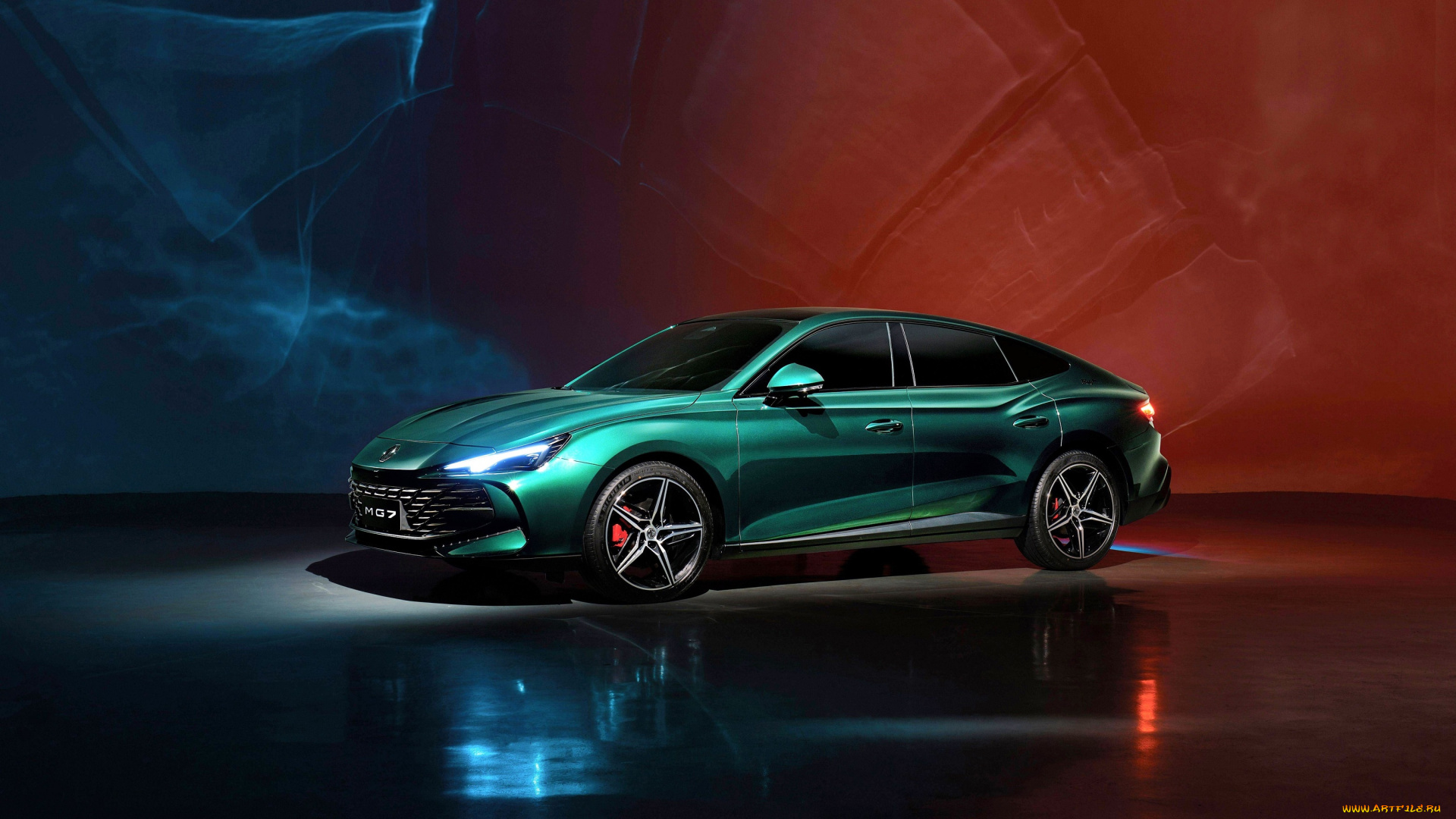 mg, 7, trophy, автомобили, mg, зеленый