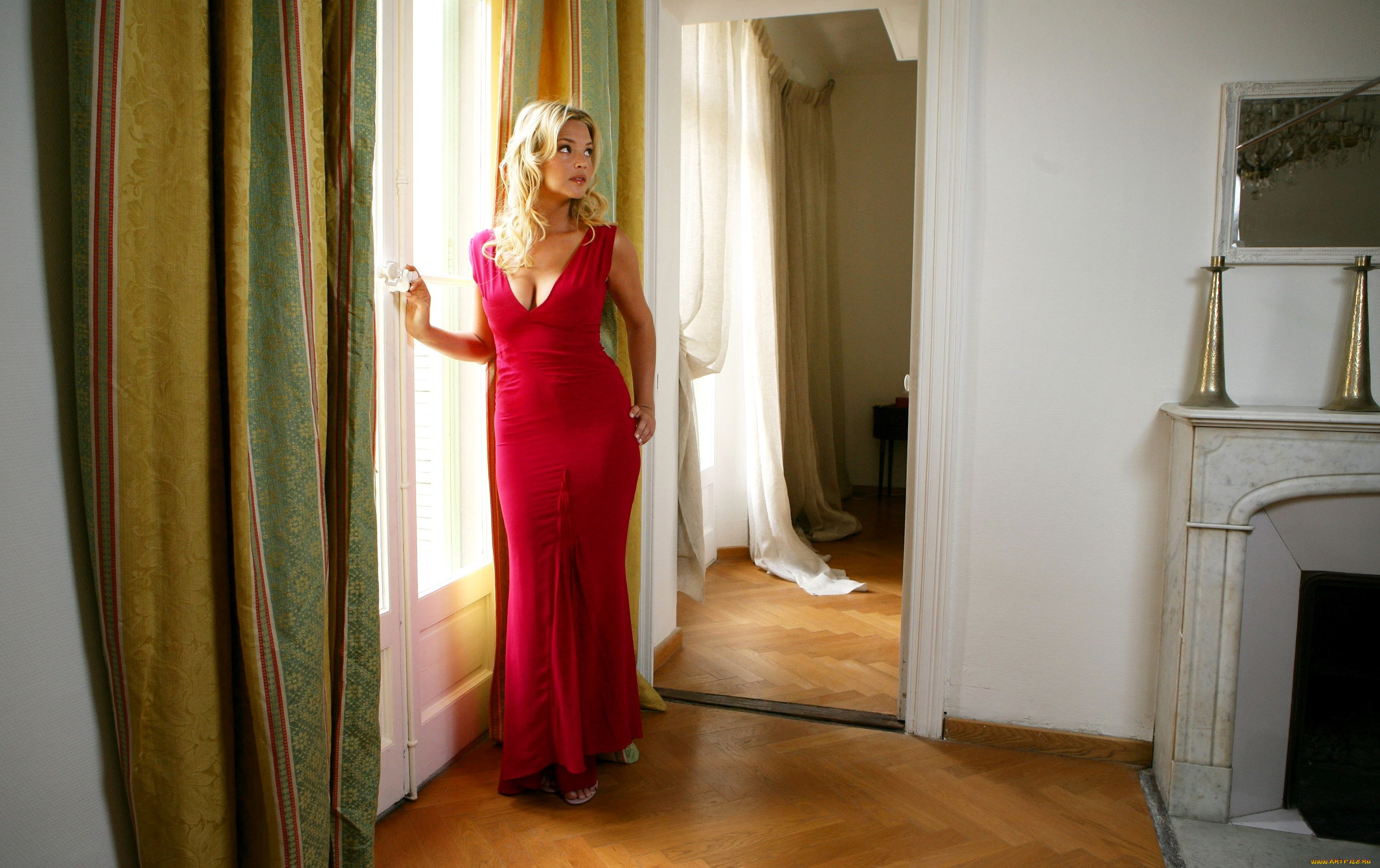 virginie, efira, девушки, -, блондинки, , светловолосые, блондинка, платье, комнаты