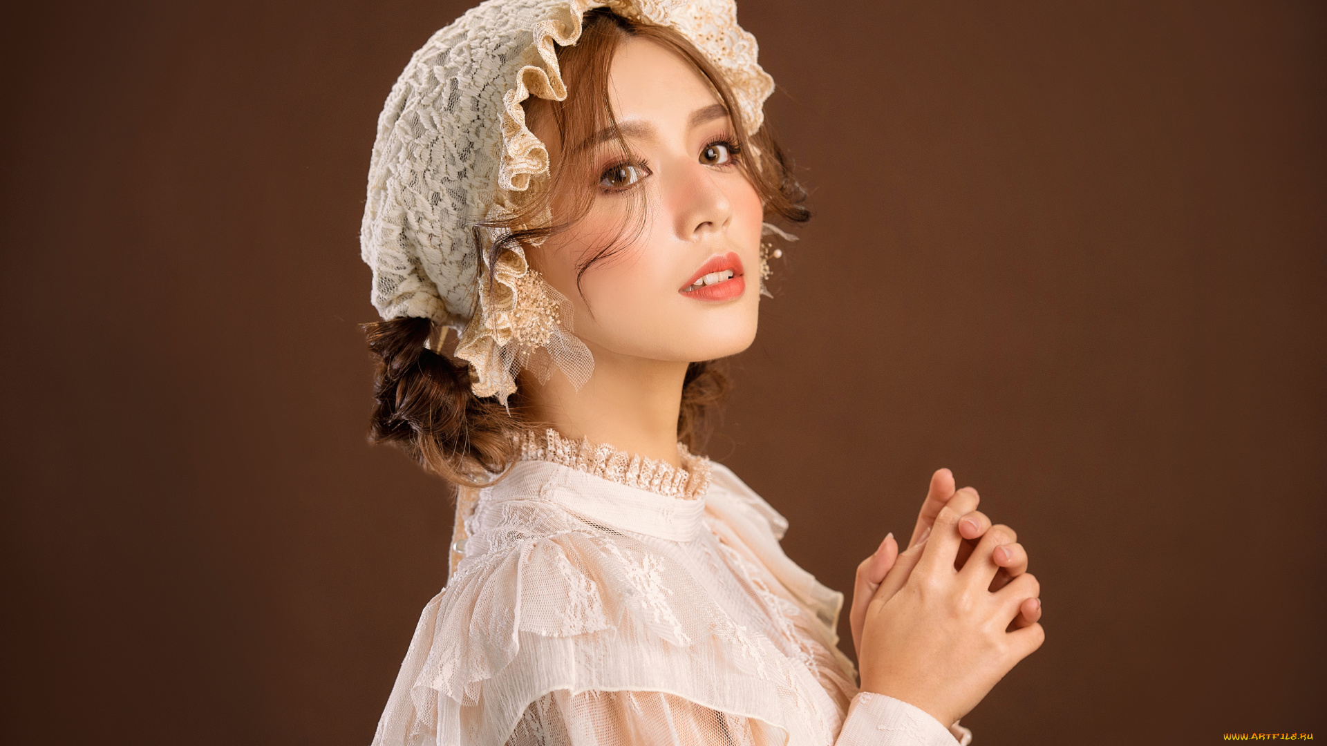 девушки, -, азиатки, девушка