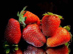 обоя еда, клубника, земляника