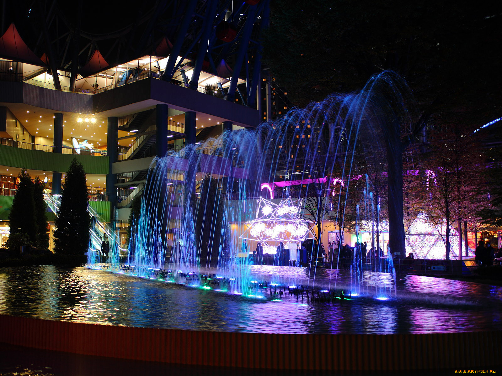 города, фонтаны