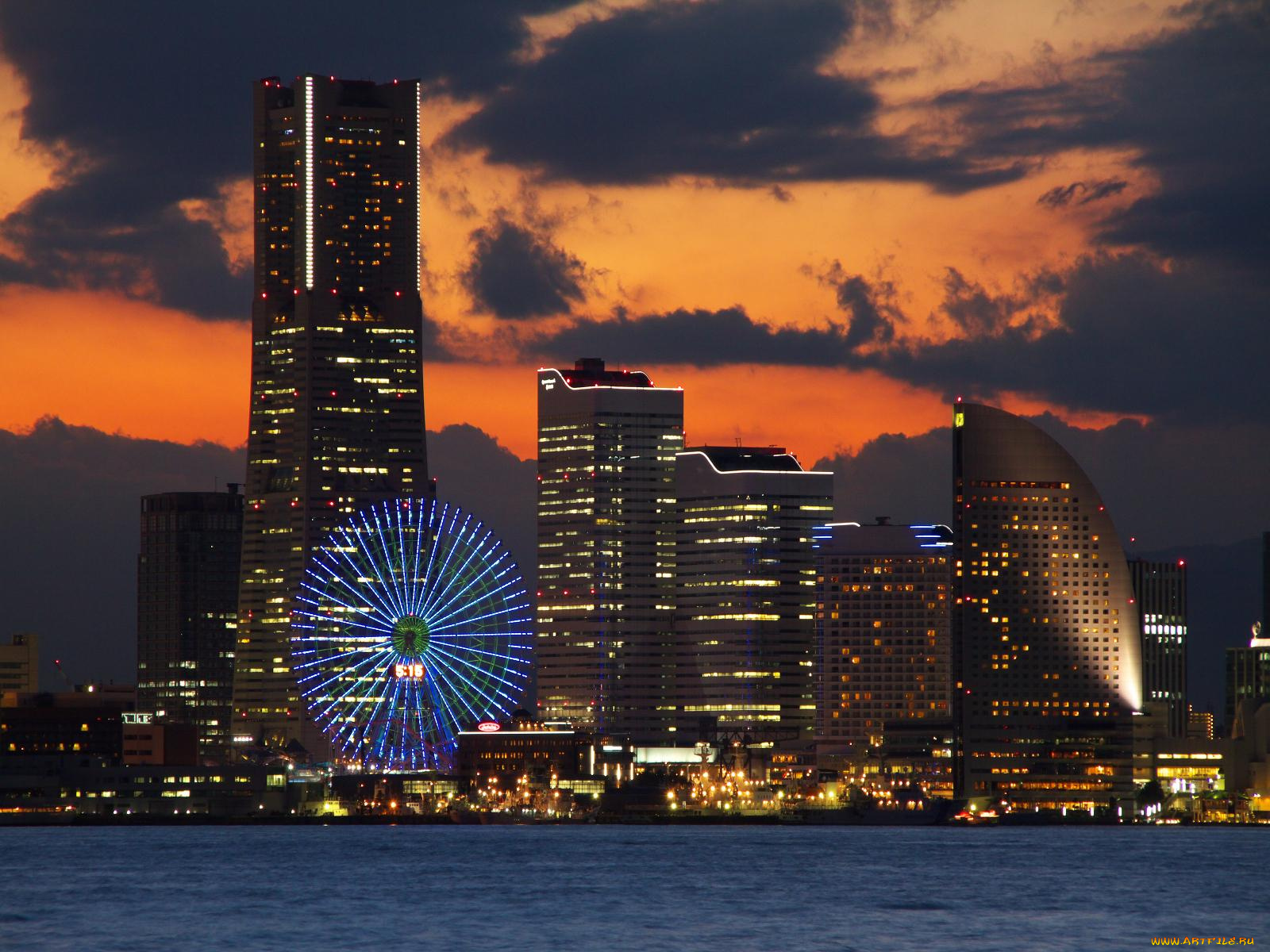 города, йокогама, Япония