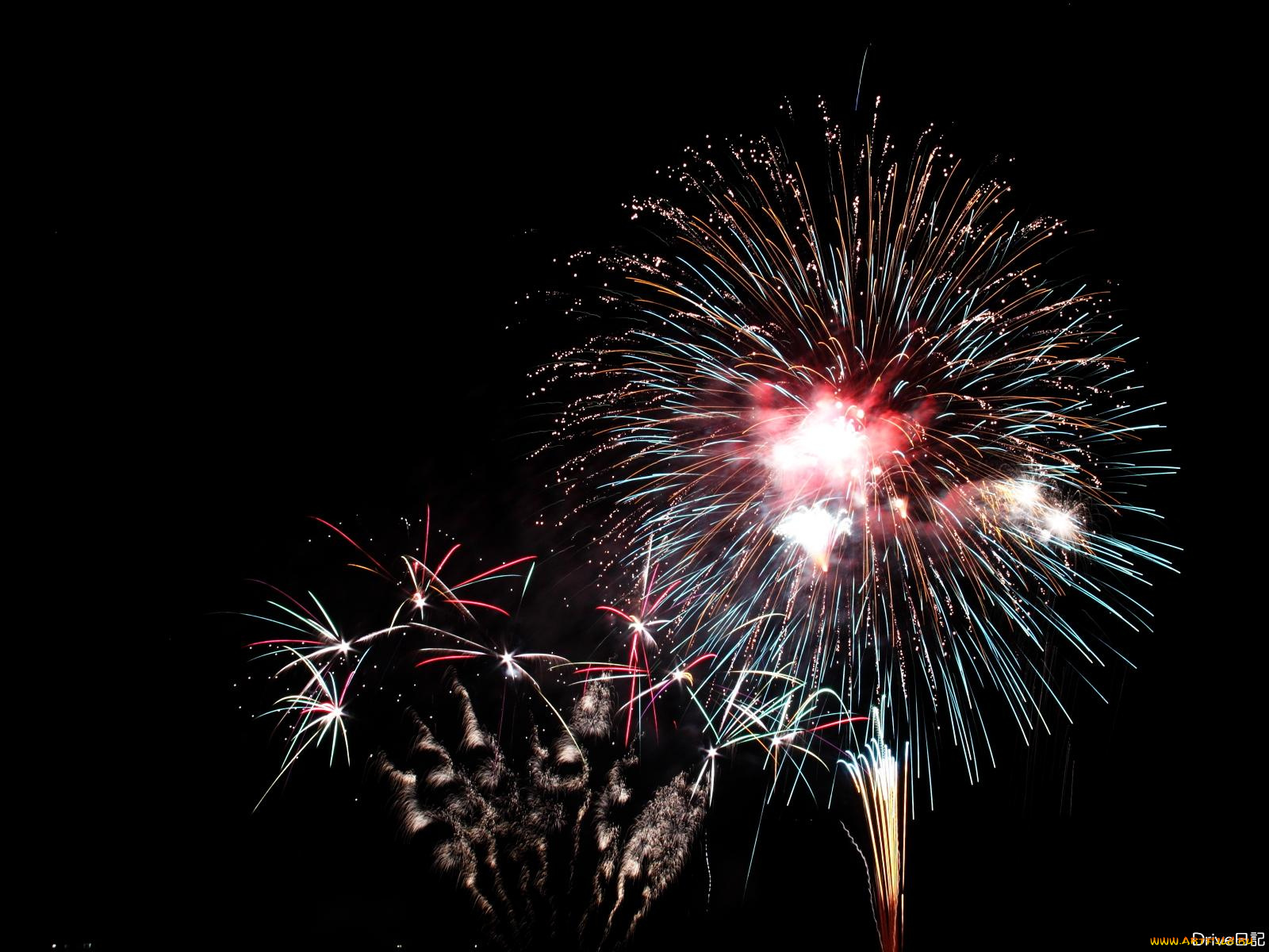 разное, салюты, фейерверки