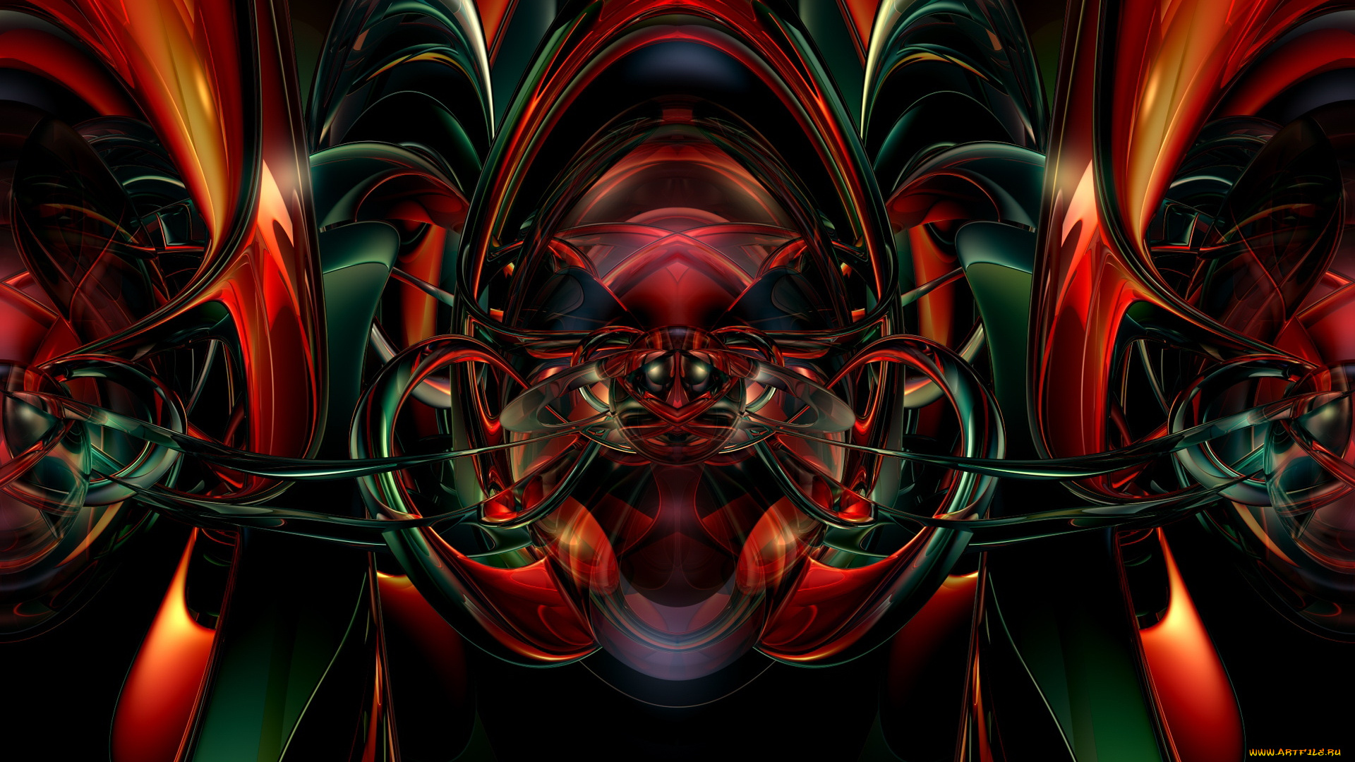 3д, графика, fractal, фракталы