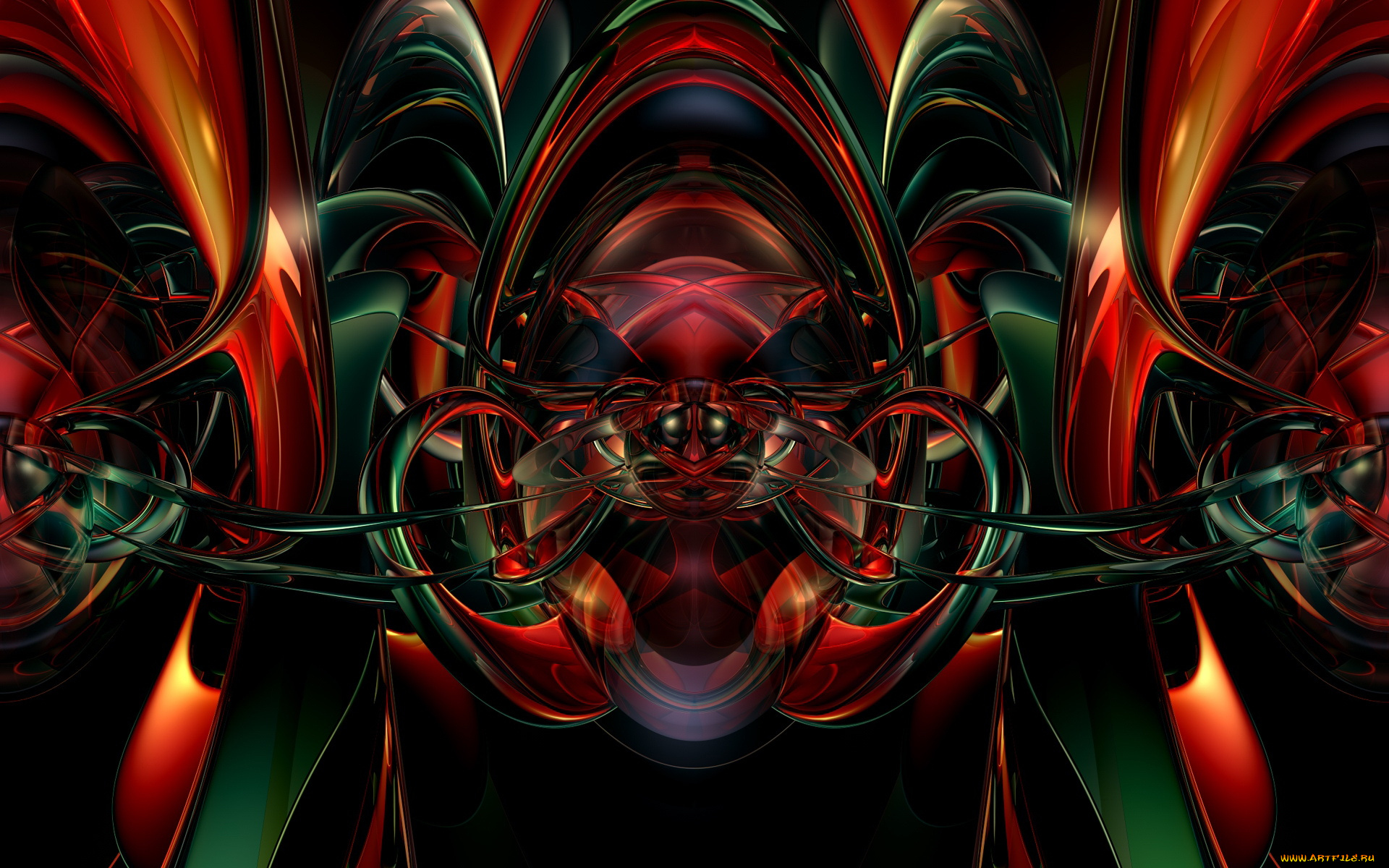 3д, графика, fractal, фракталы