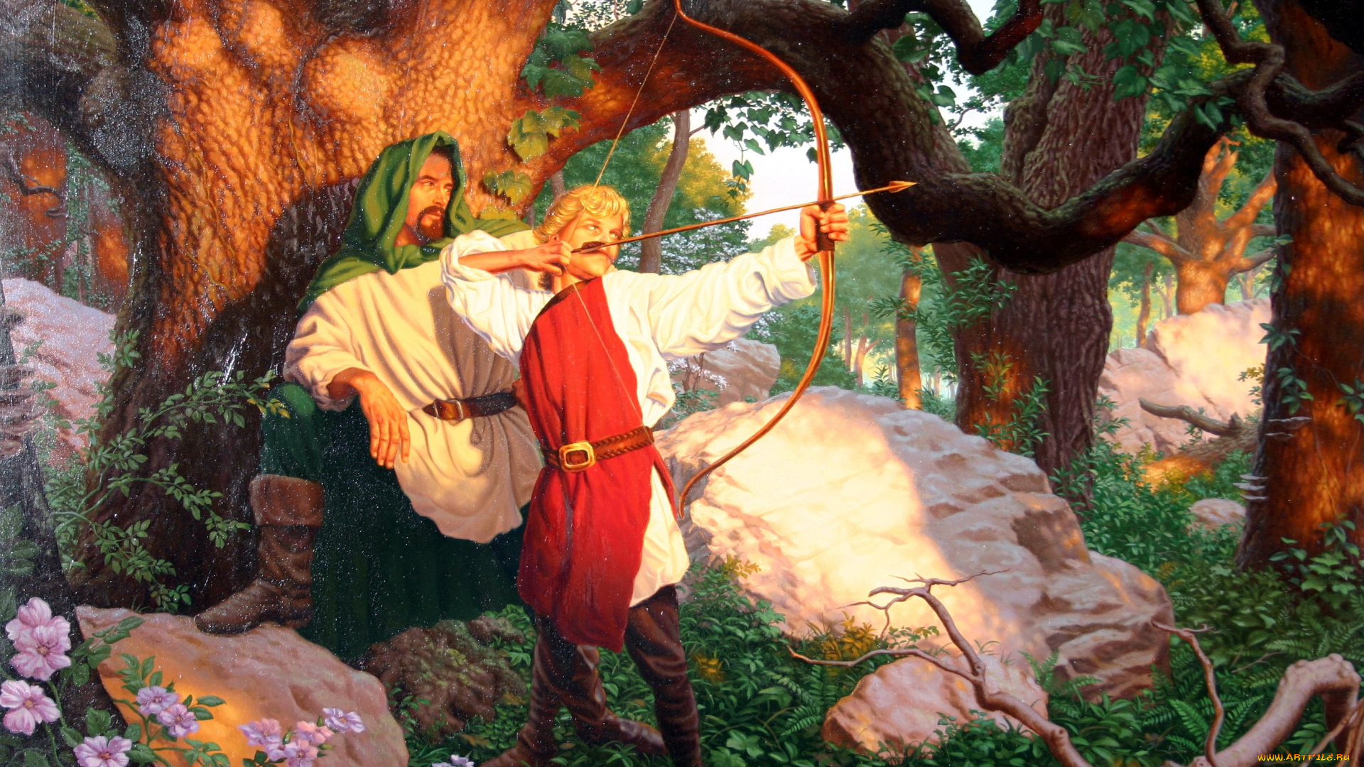 fred, gambino, рисованные, стрелок