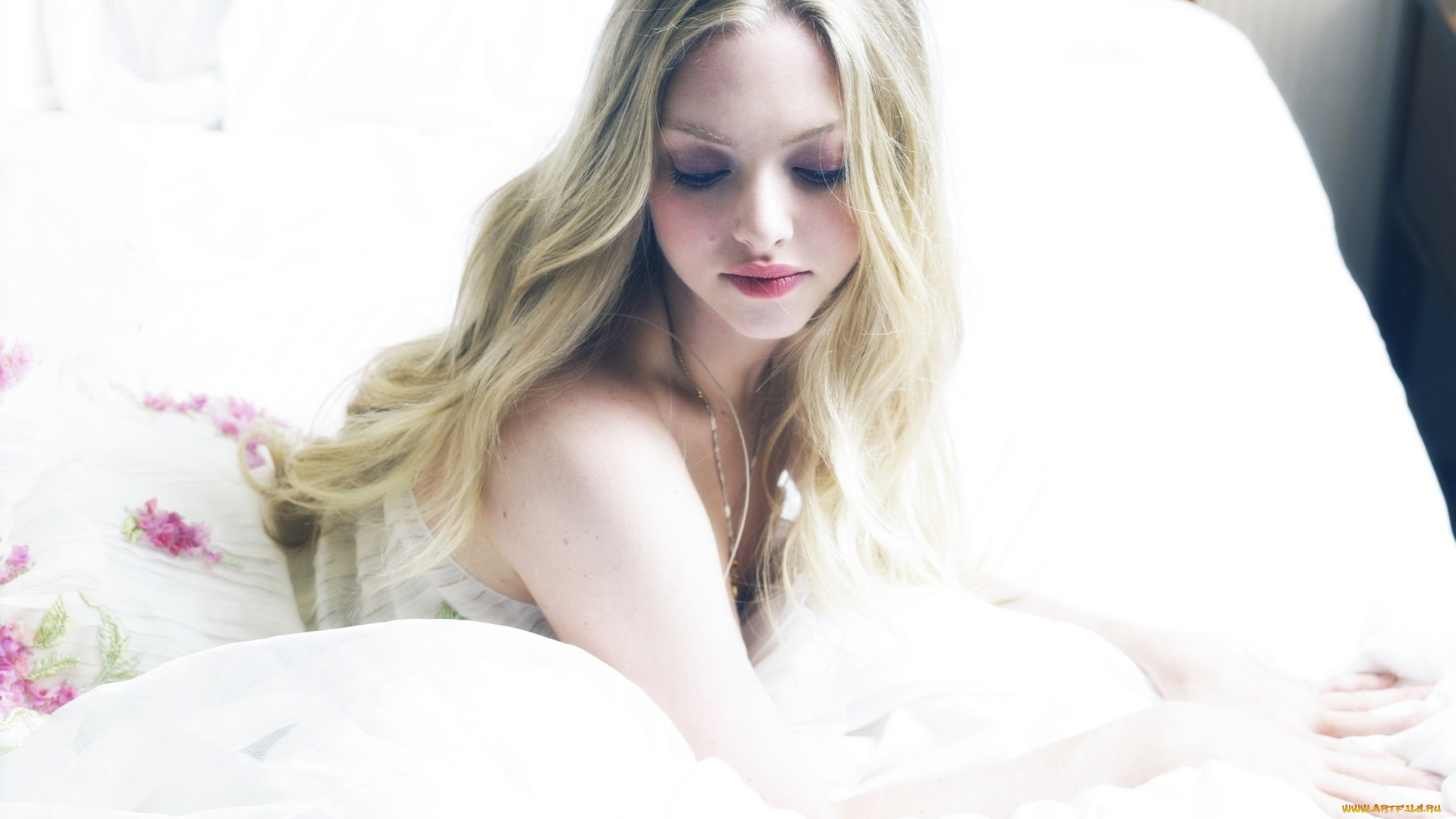 Amanda, Seyfried, девушки, , , блондинка, постель