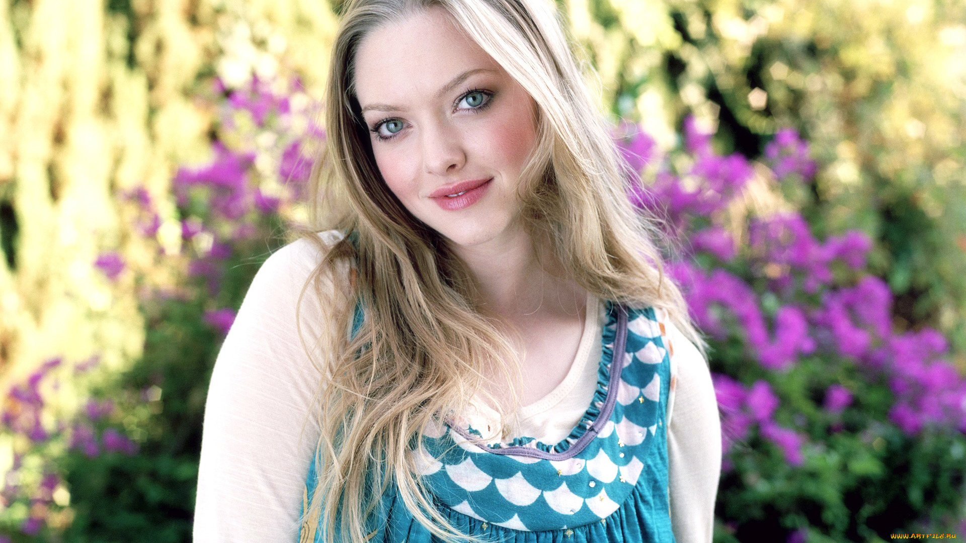 Amanda, Seyfried, девушки, , , в, саду