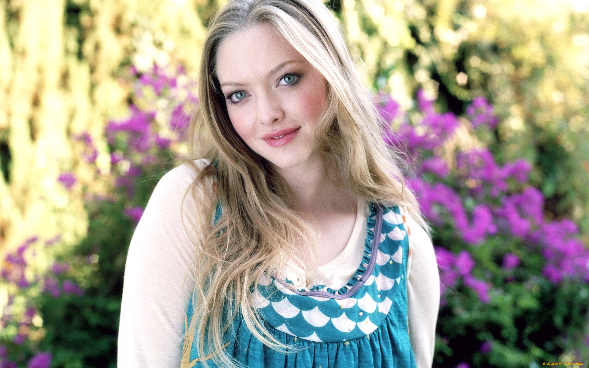 Amanda, Seyfried, девушки, , , в, саду