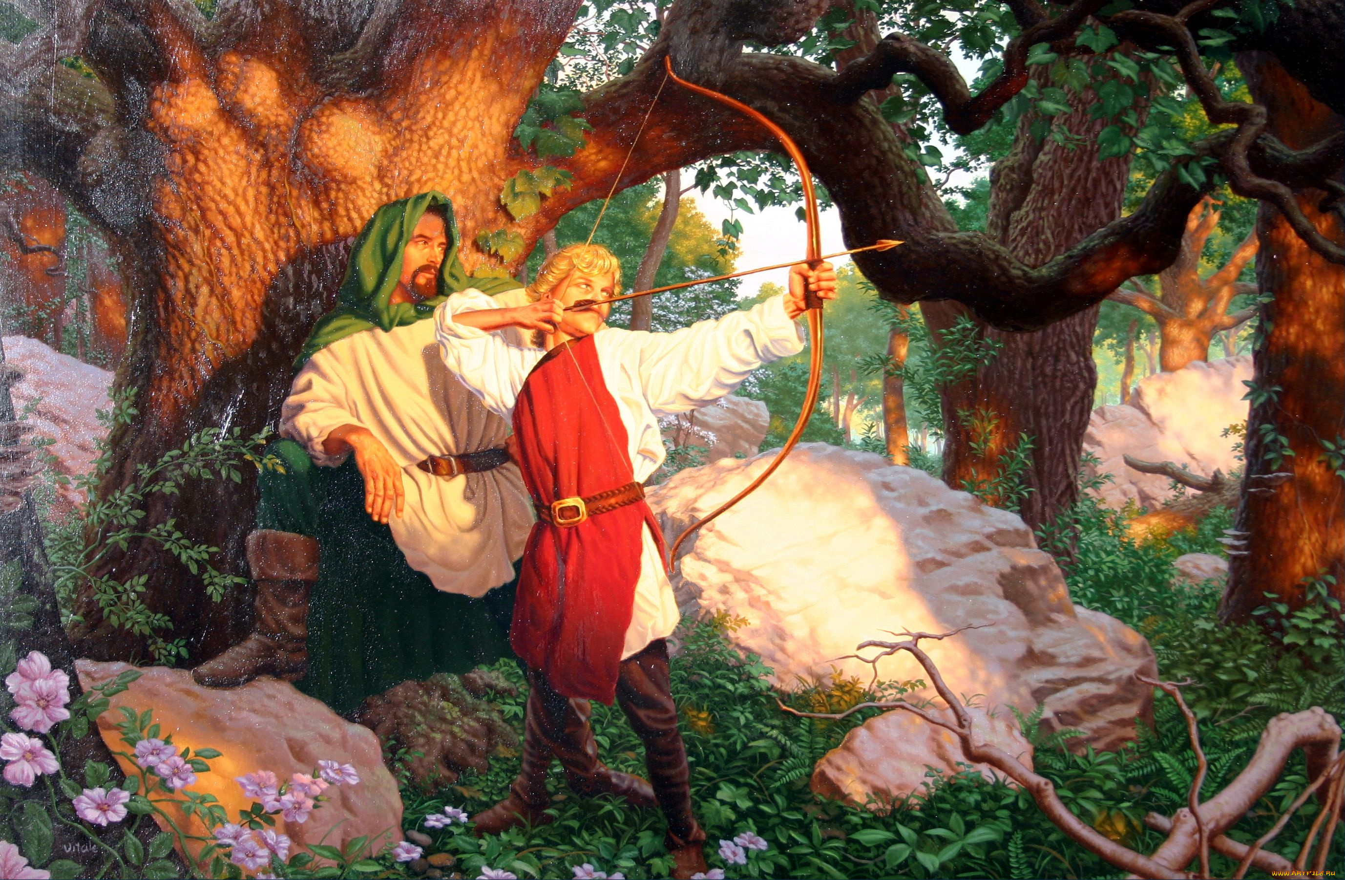 fred, gambino, рисованные, стрелок