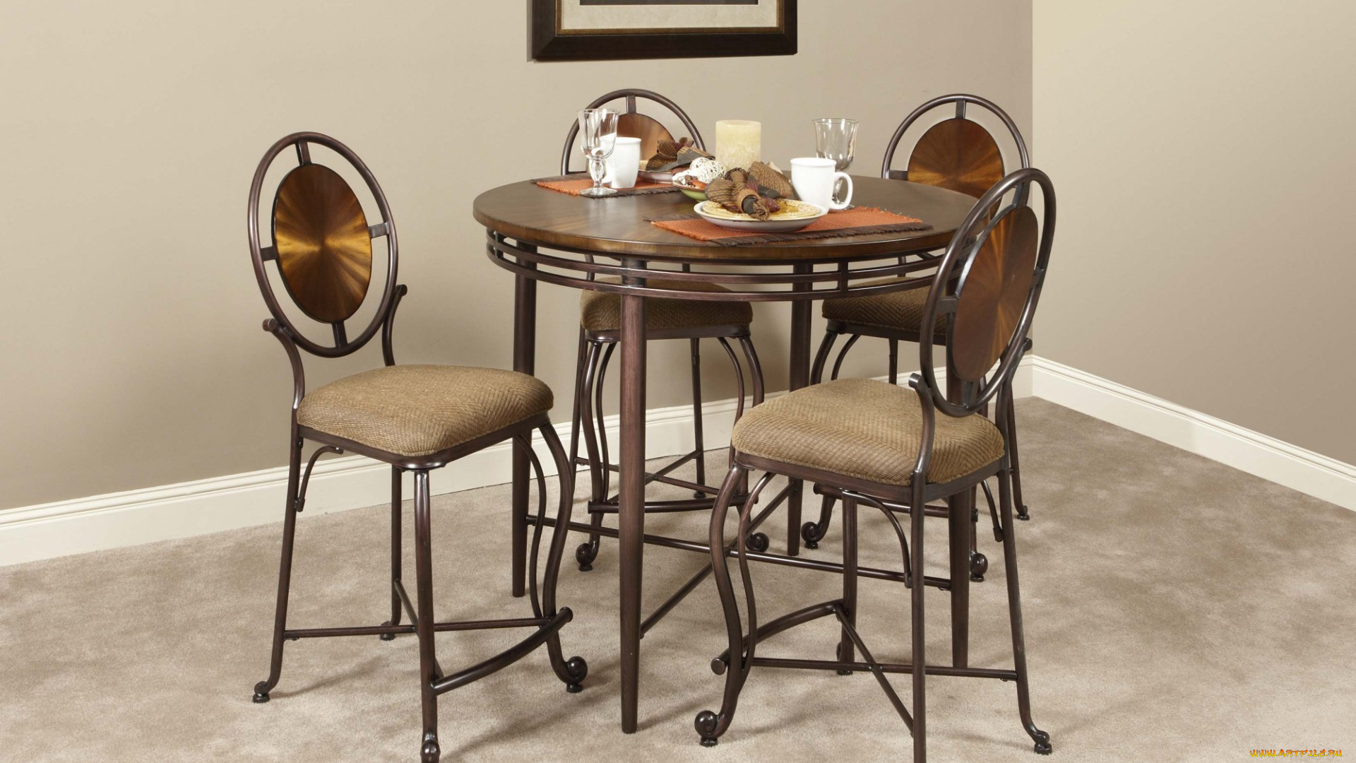 интерьер, мебель, стол, стулья