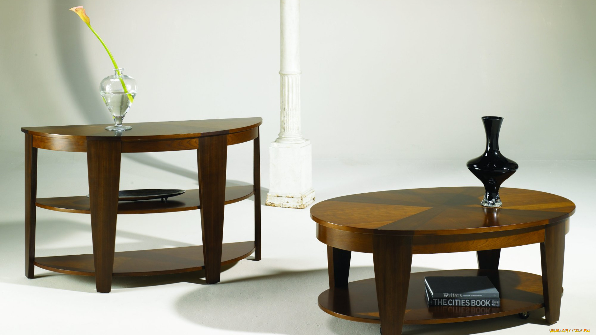 интерьер, мебель, столики, вазы