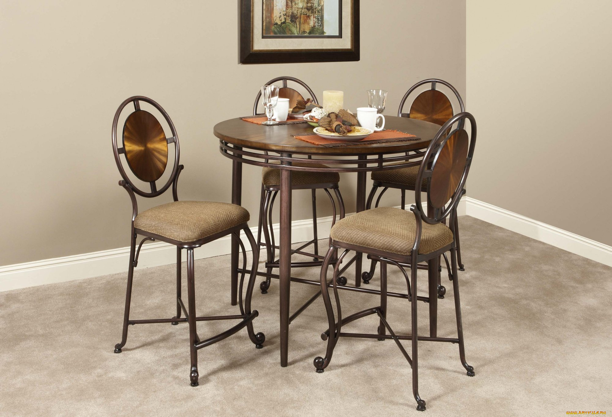 интерьер, мебель, стол, стулья