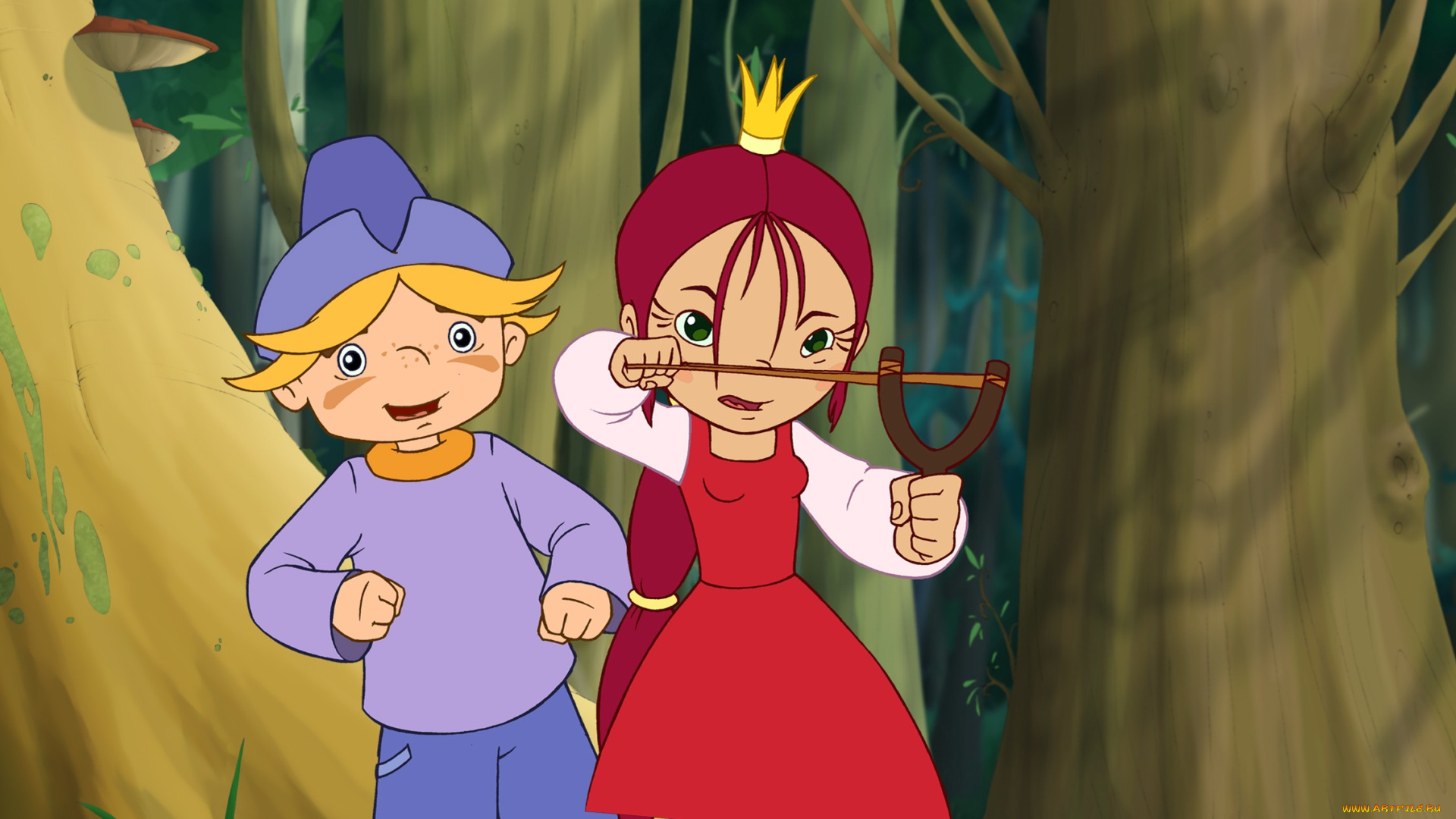 мультфильмы, как, поймать, перо, жар, птицы, мультик