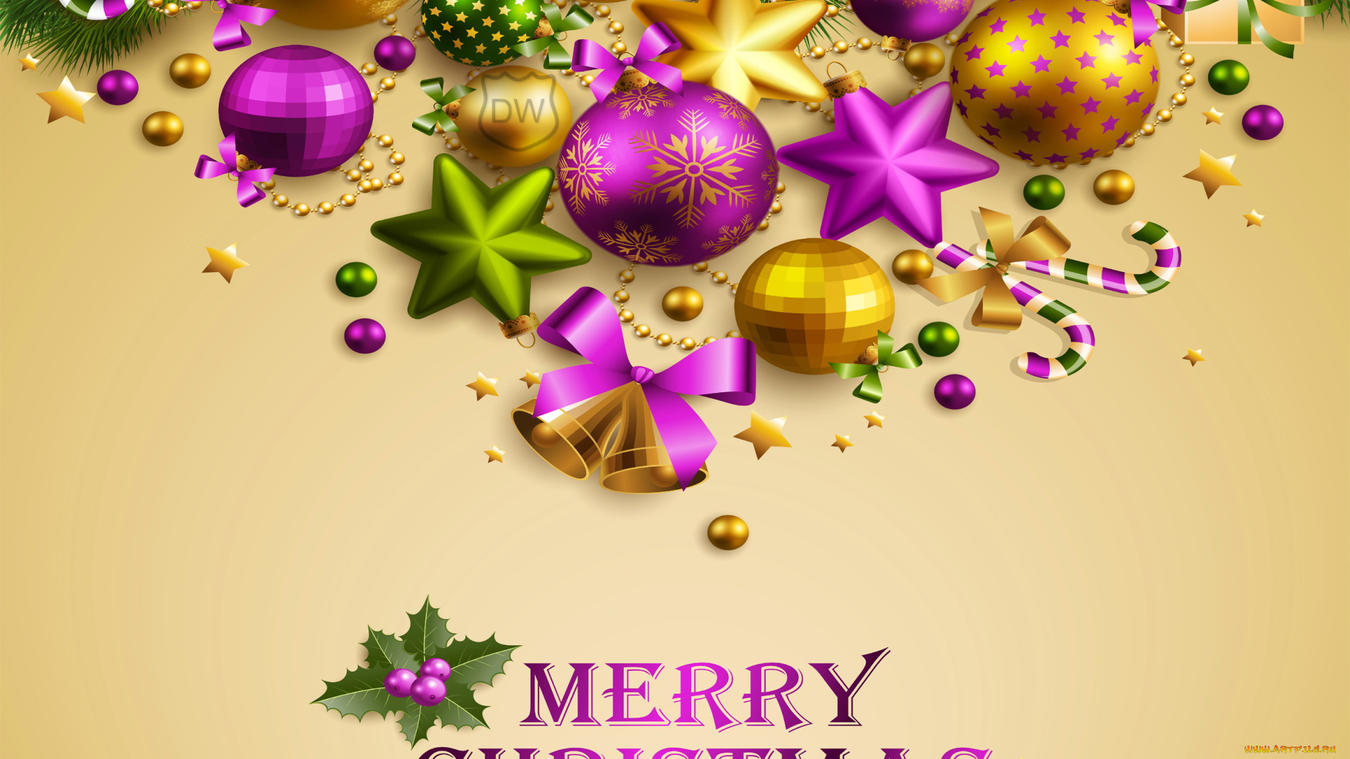 праздничные, 3д, графика, новый, год, украшения