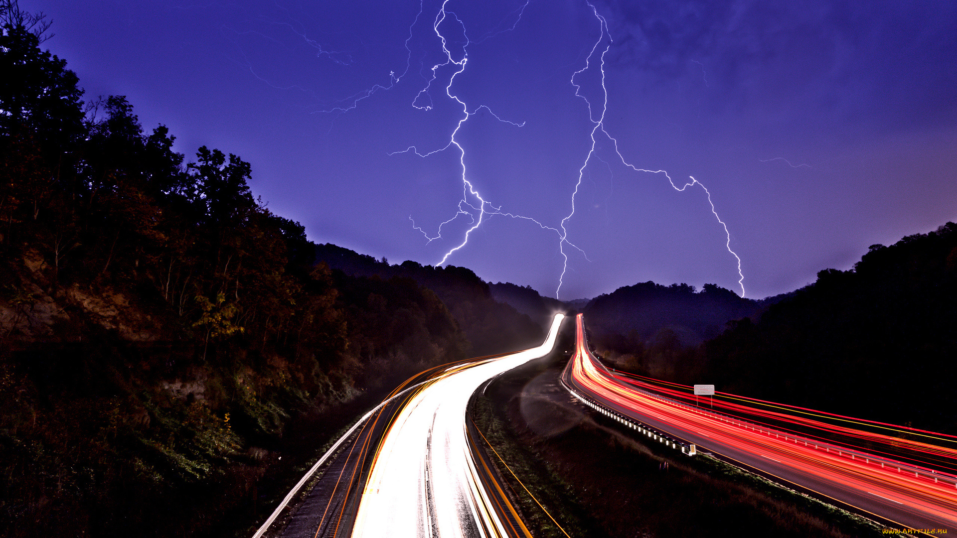 природа, молния, гроза