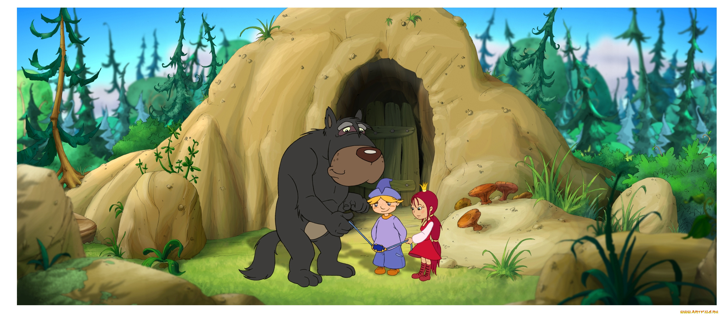 мультфильмы, как, поймать, перо, жар, птицы, мультик