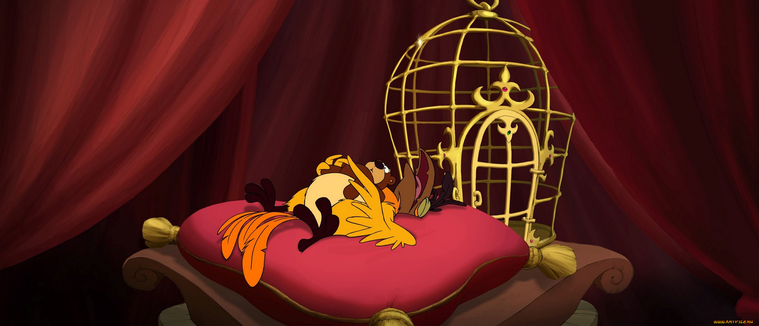 мультфильмы, как, поймать, перо, жар, птицы, мультик