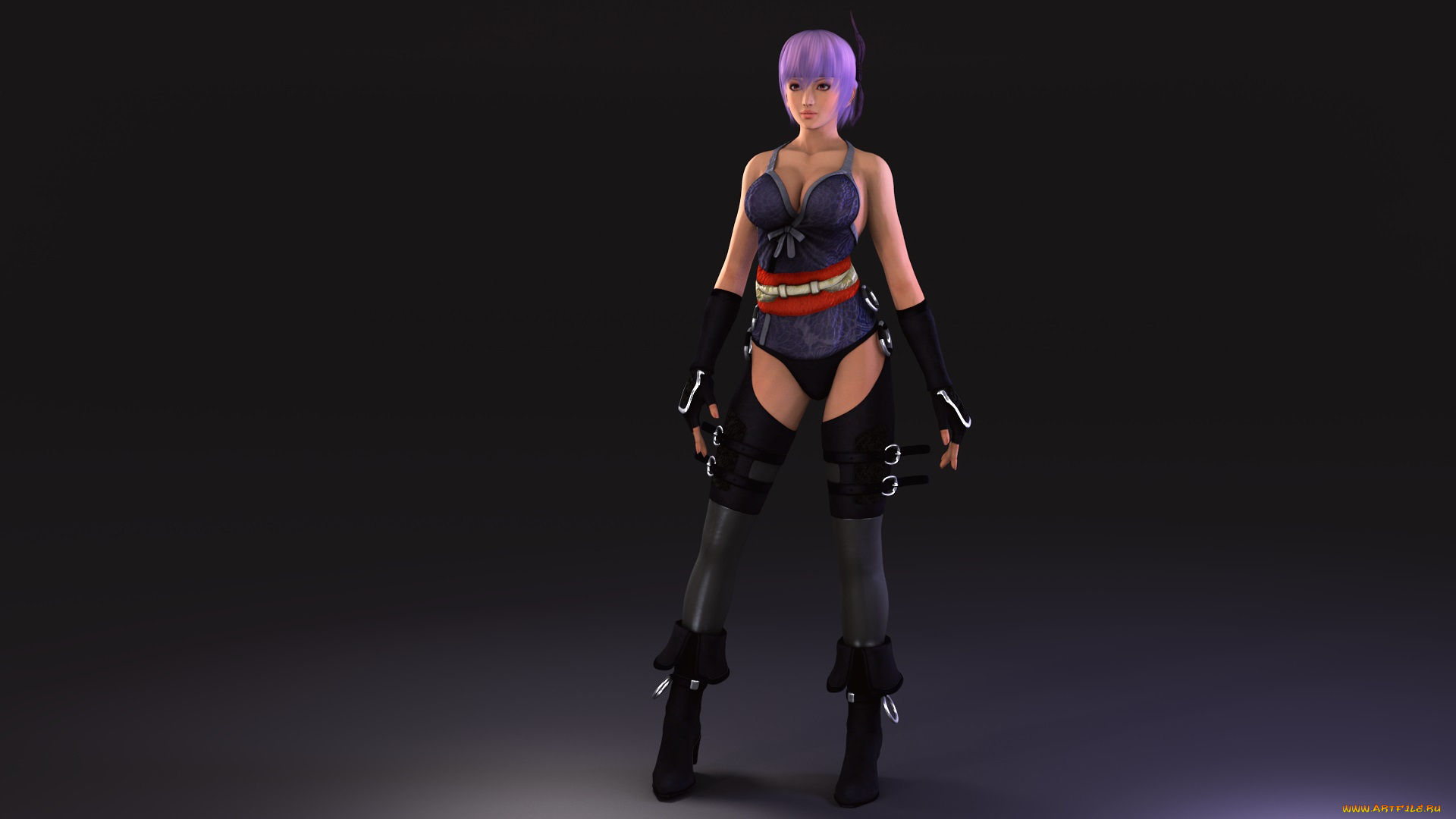 3д, графика, аниме, , anime, фон, взгляд, девушка