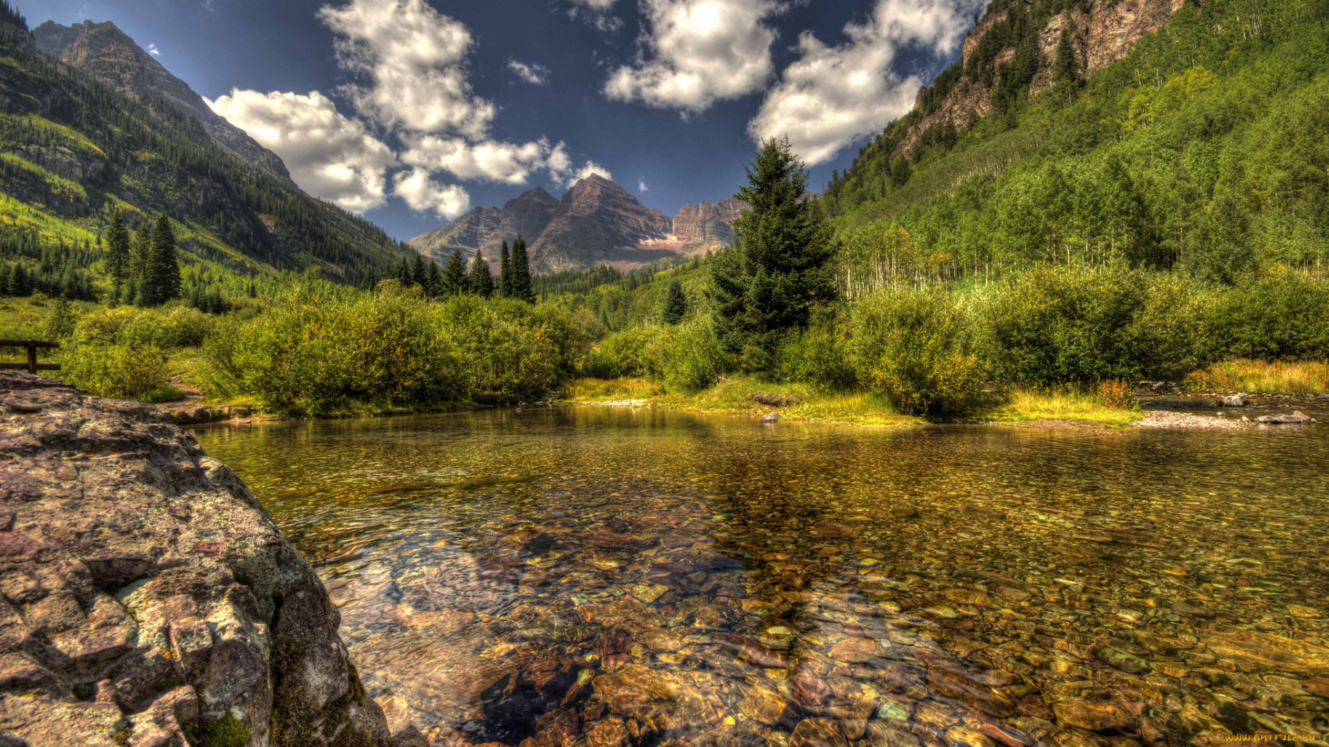 природа, реки, озера, река, лес, горы