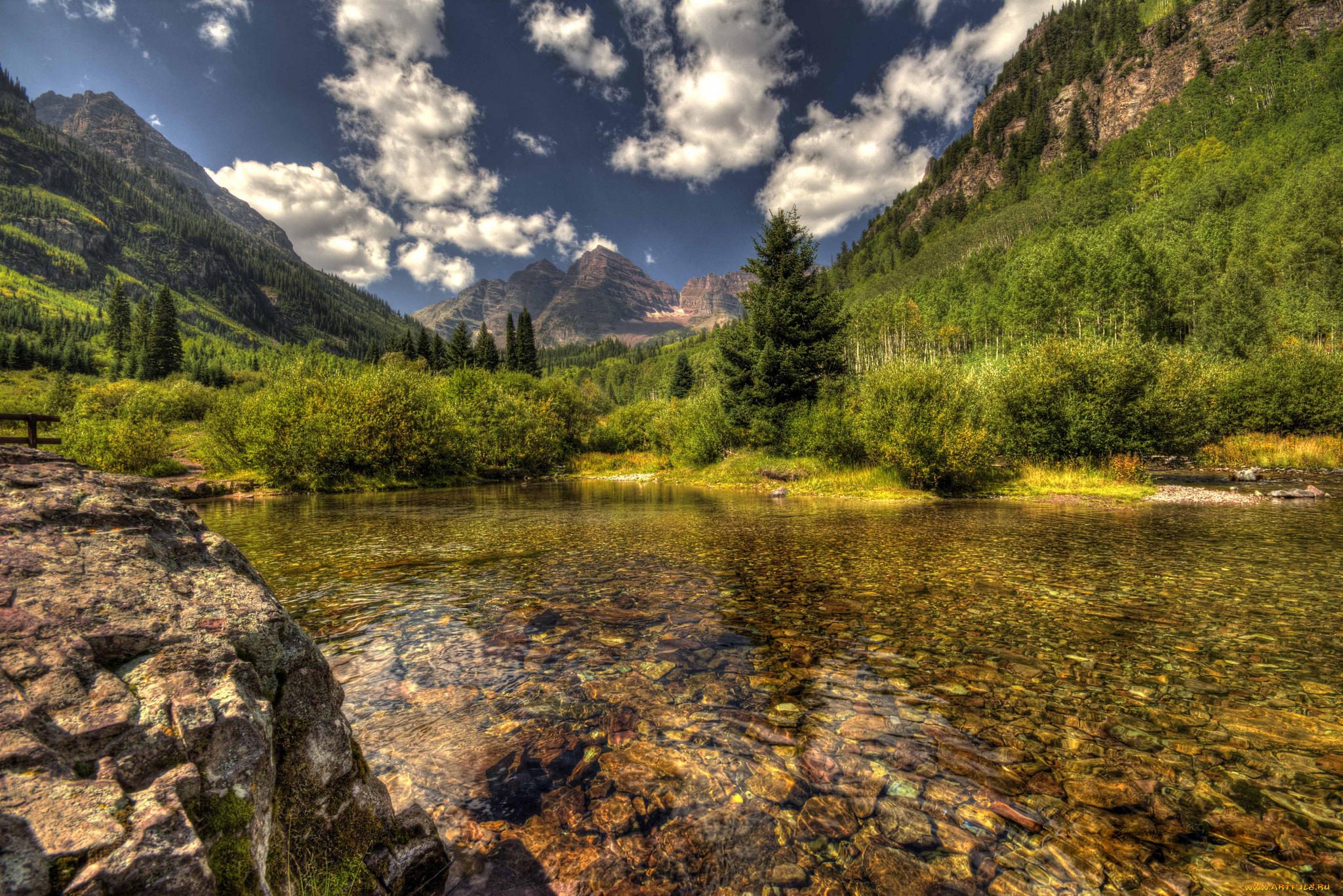 природа, реки, озера, река, лес, горы