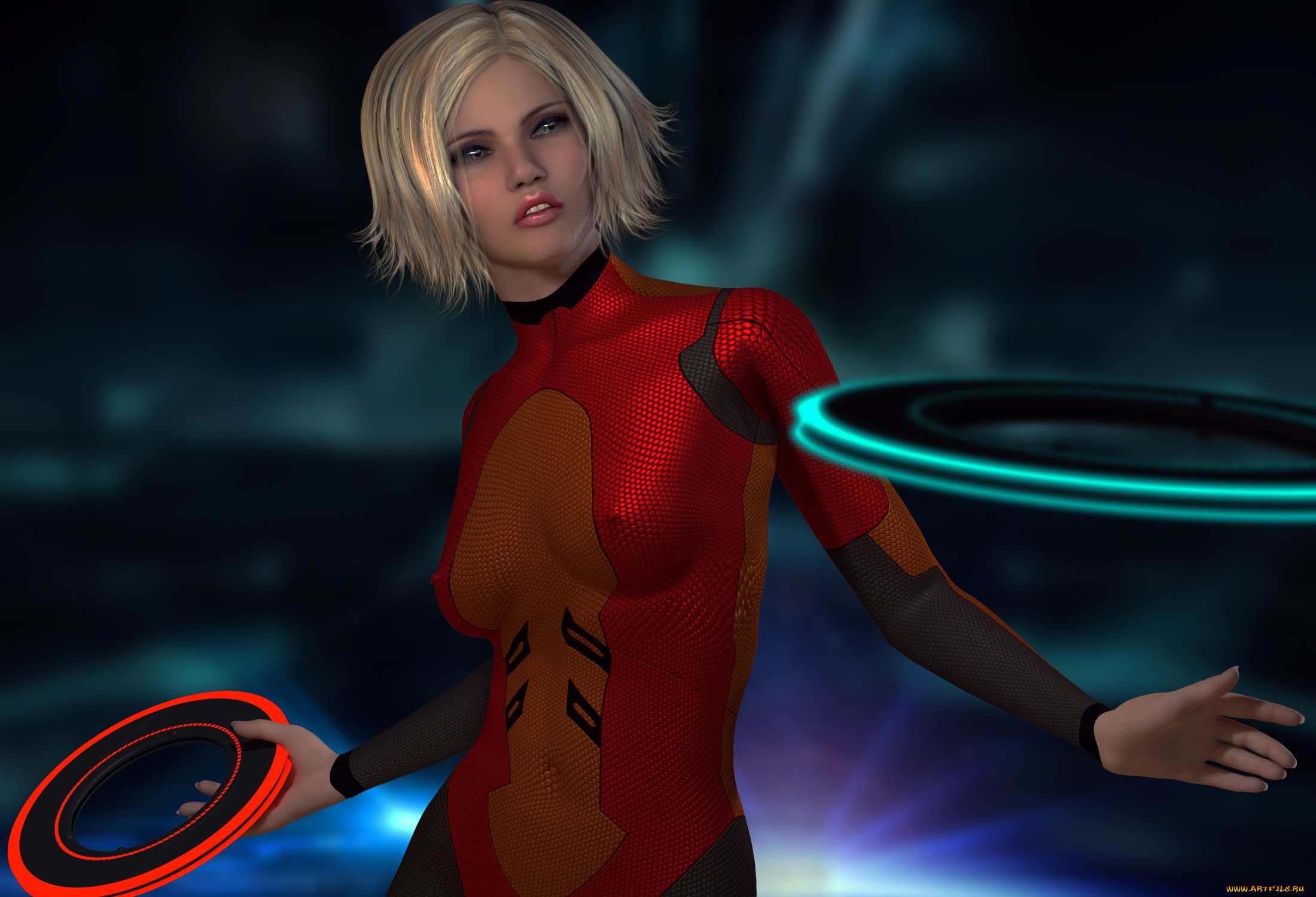 3д, графика, люди, , people, девушка, взгляд, фон, блондинка