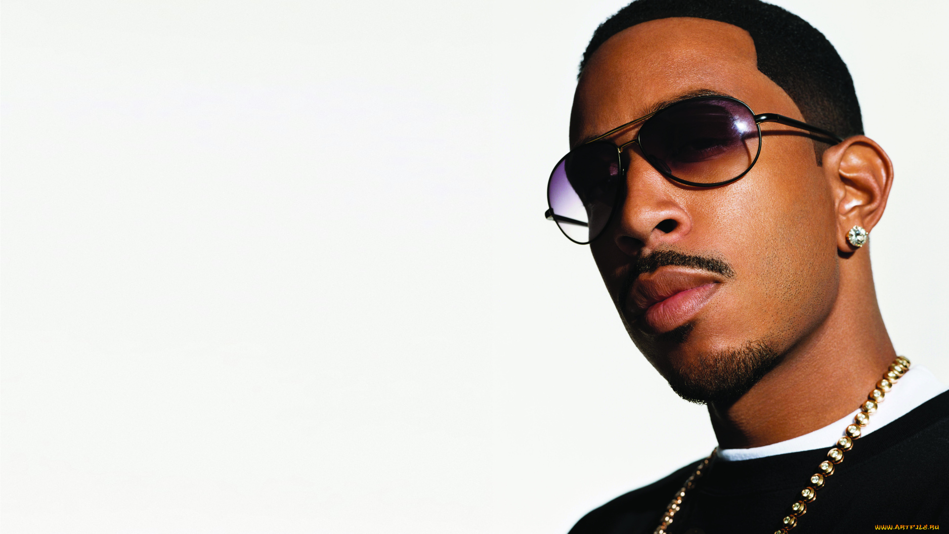 музыка, ludacris, украшения, серьга, очки, взгляд