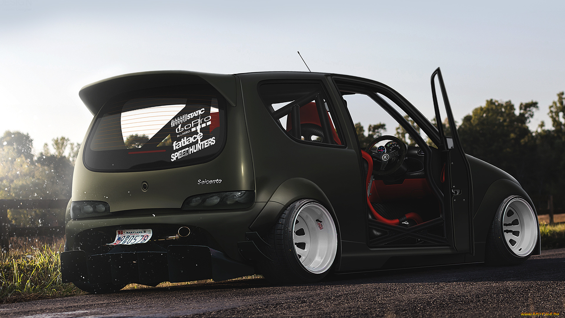 автомобили, виртуальный, тюнинг, fiat