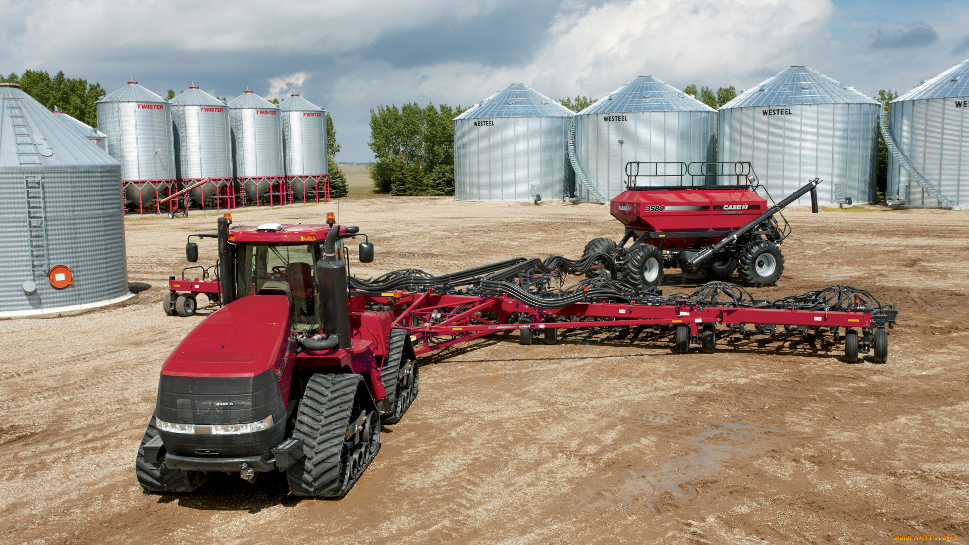 техника, тракторы, на, гусенецах, case