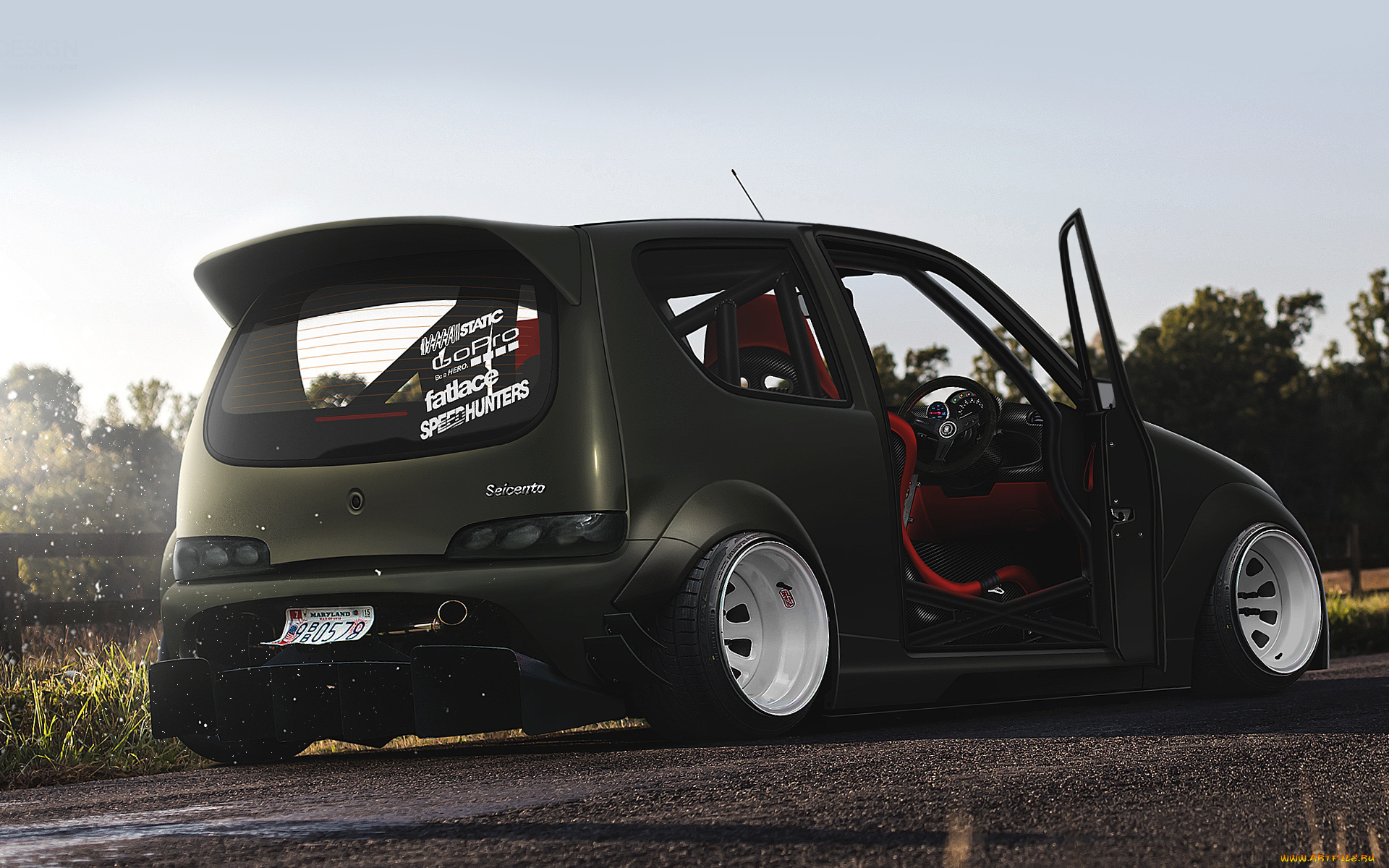 автомобили, виртуальный, тюнинг, fiat