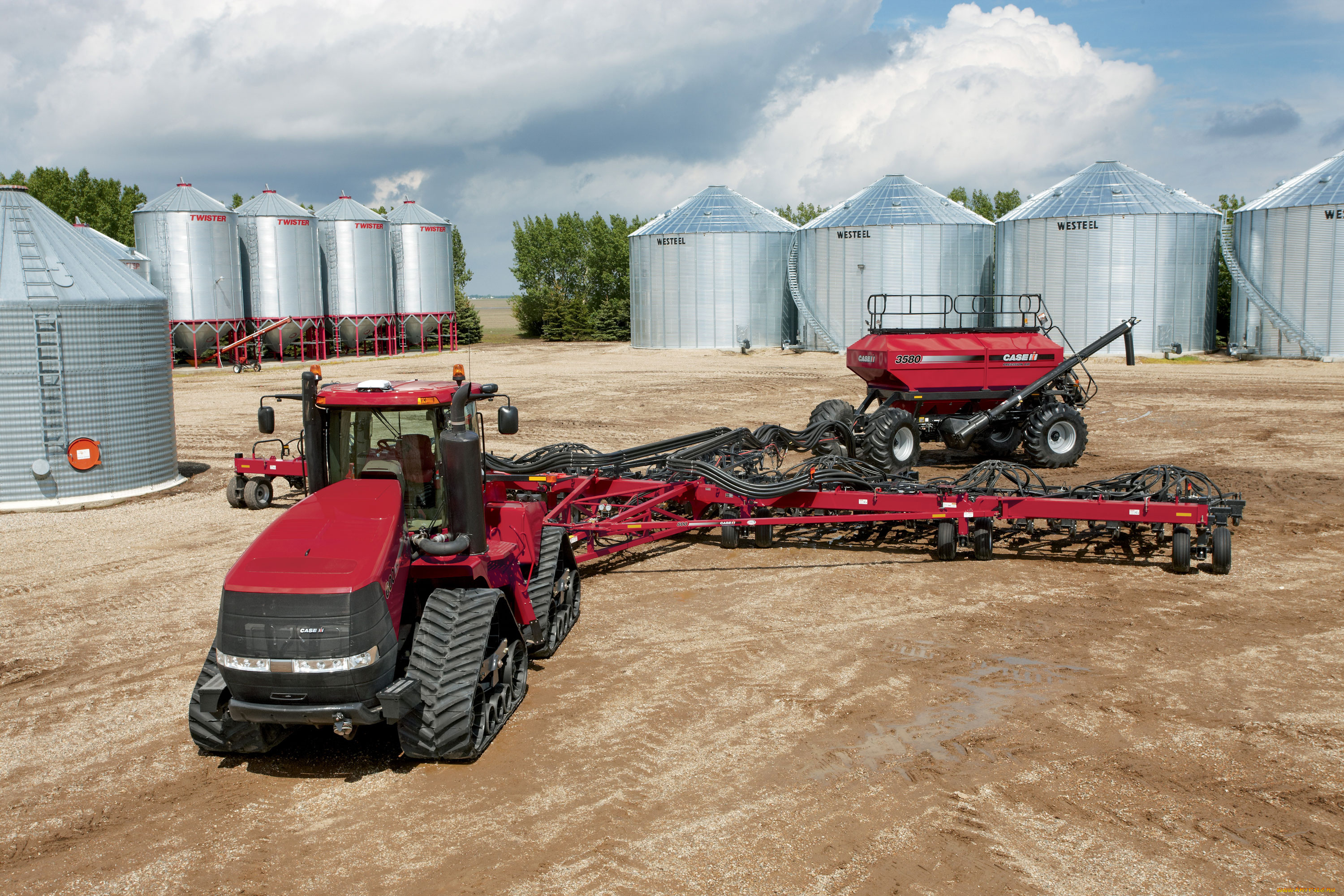 техника, тракторы, на, гусенецах, case