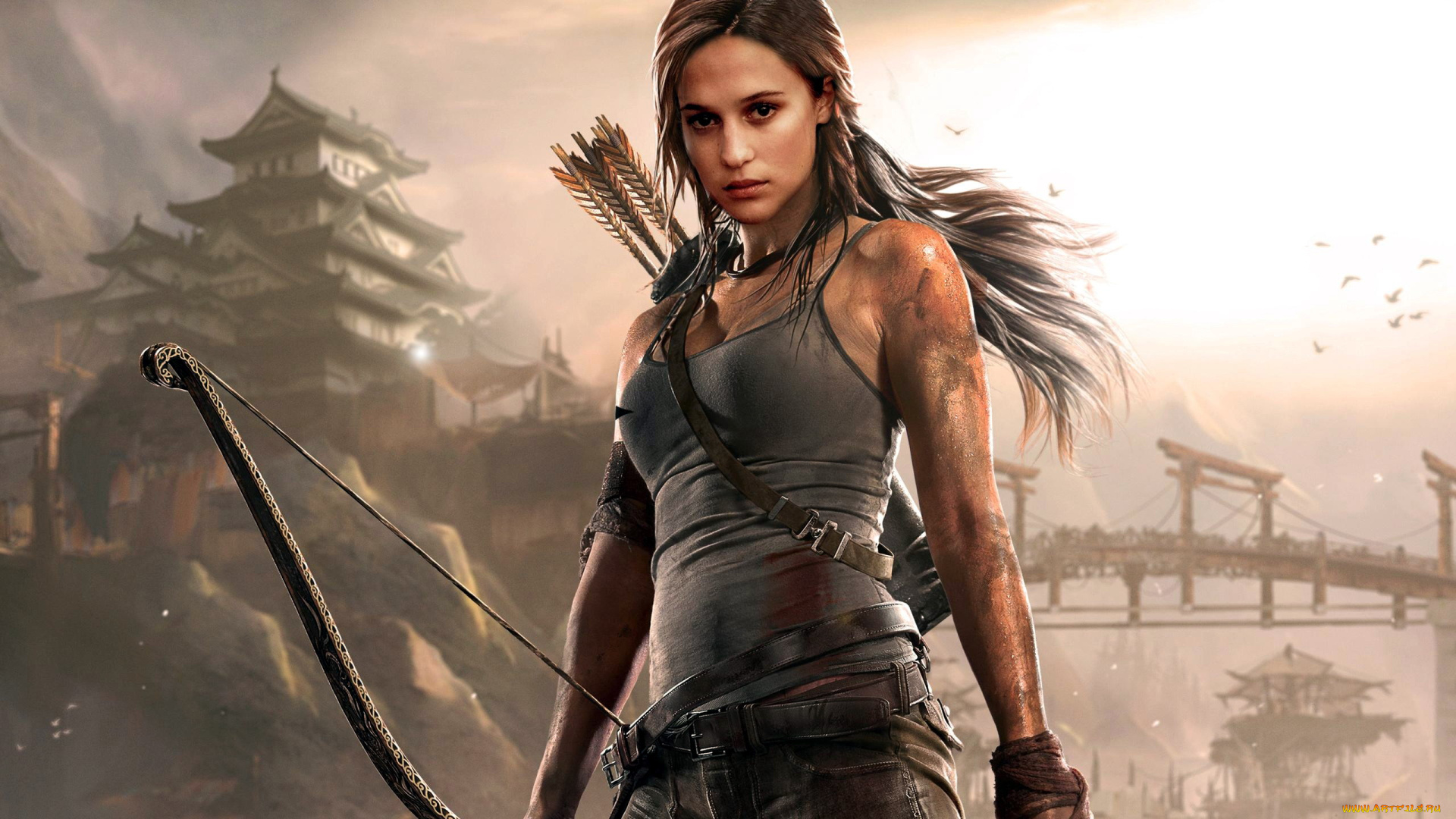 кино, фильмы, tomb, raider, , 2018, лук, стрелы