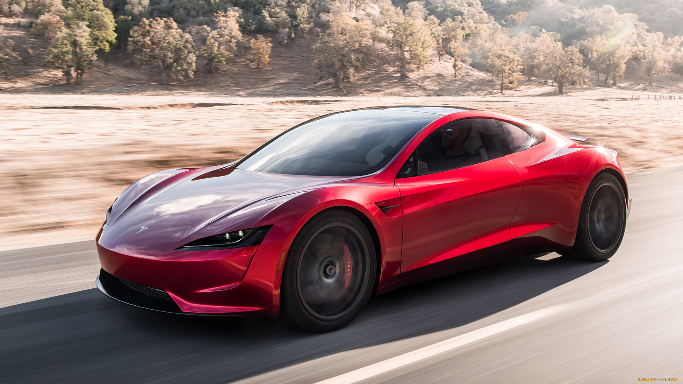 tesla, roadster, 2019, автомобили, tesla, красный, 2019, roadster
