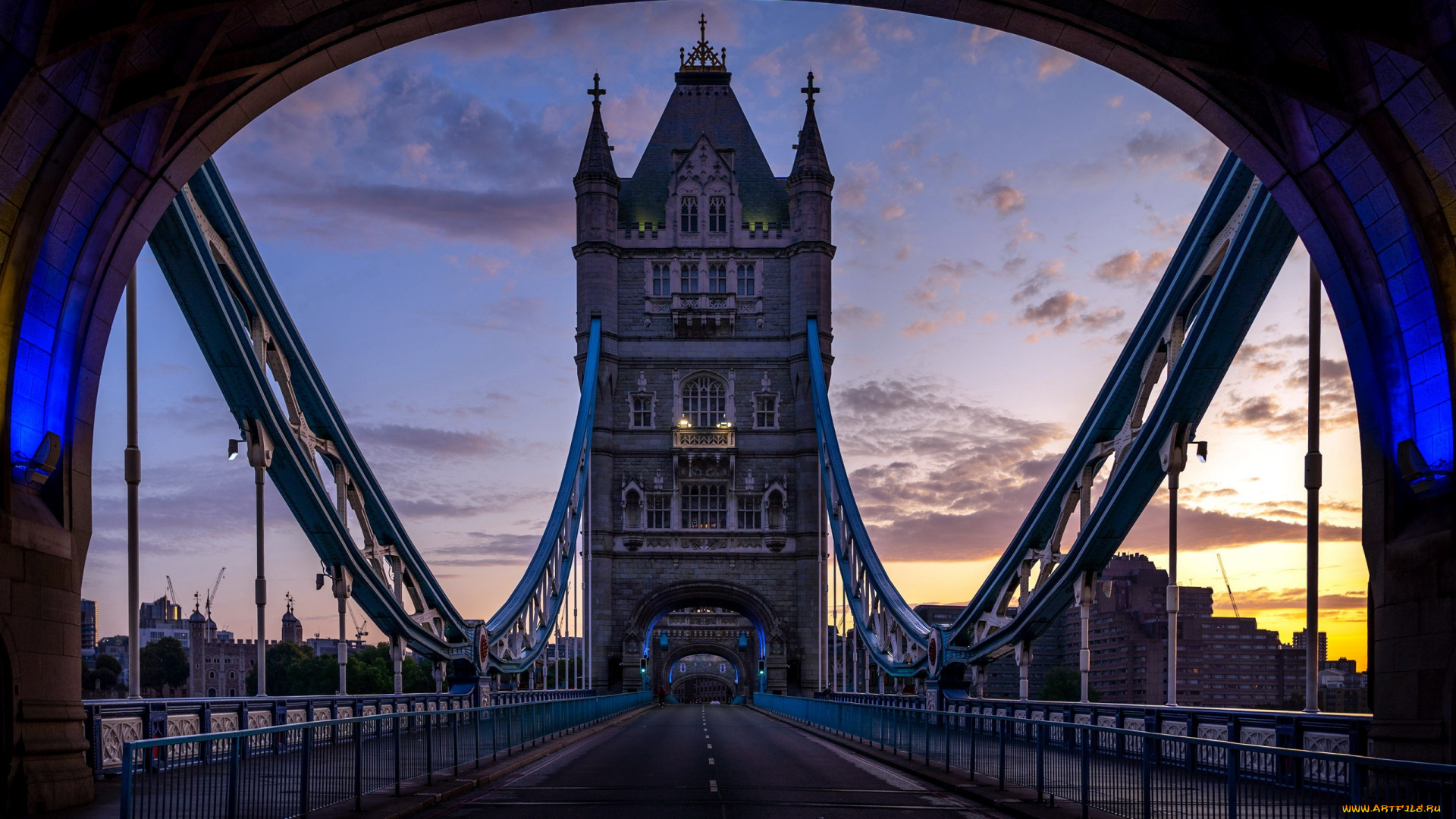 города, лондон, , великобритания, tower, bridge