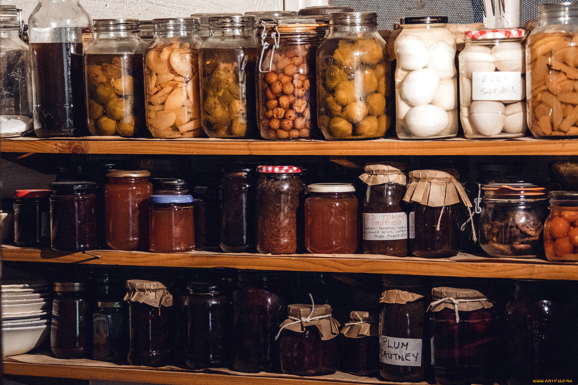 еда, консервация, консервы, варенье, банки
