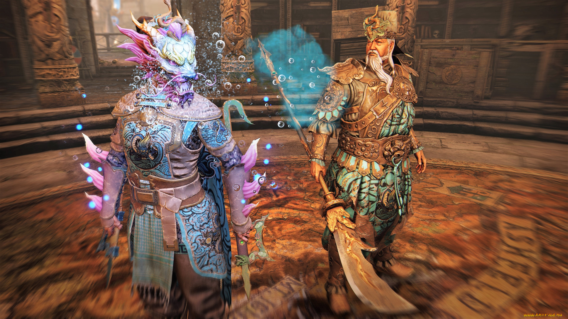 видео, игры, for, honor, , wrath, of, the, jormungandr, воины, зал