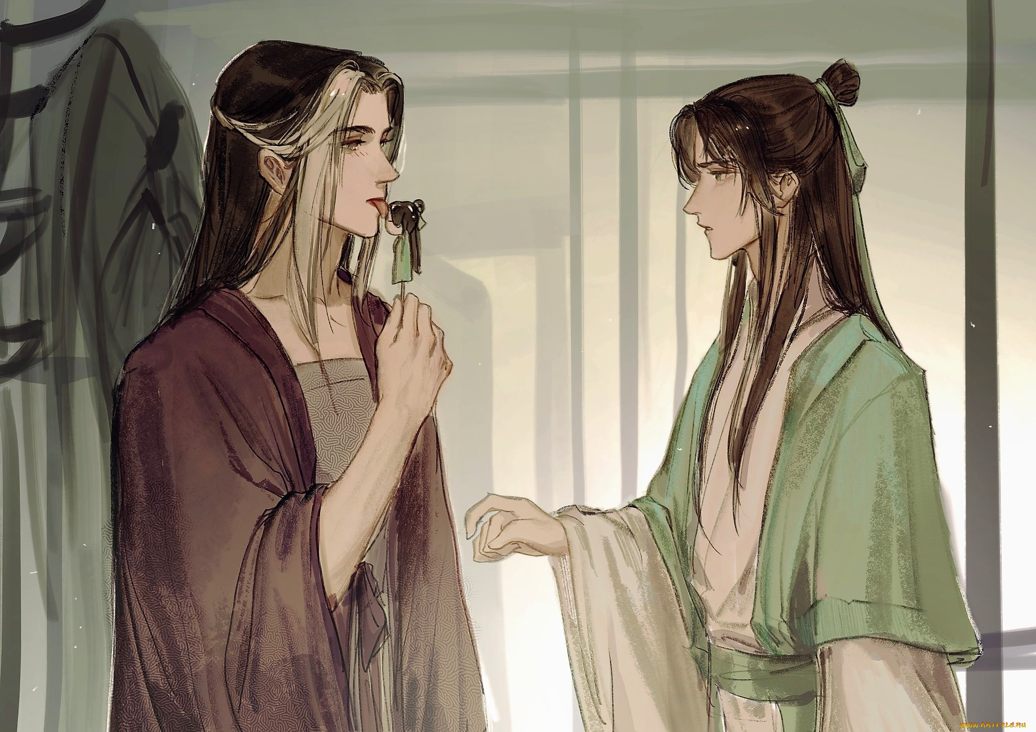 thousand, autumns, аниме, мужчины, леденец