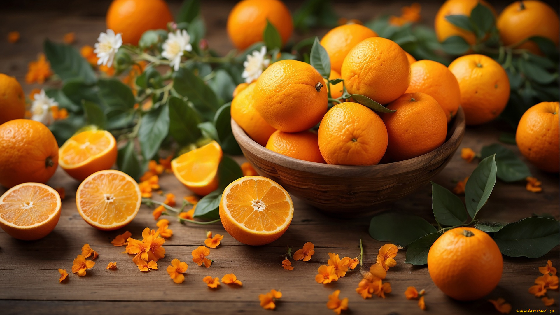еда, цитрусы, апельсины