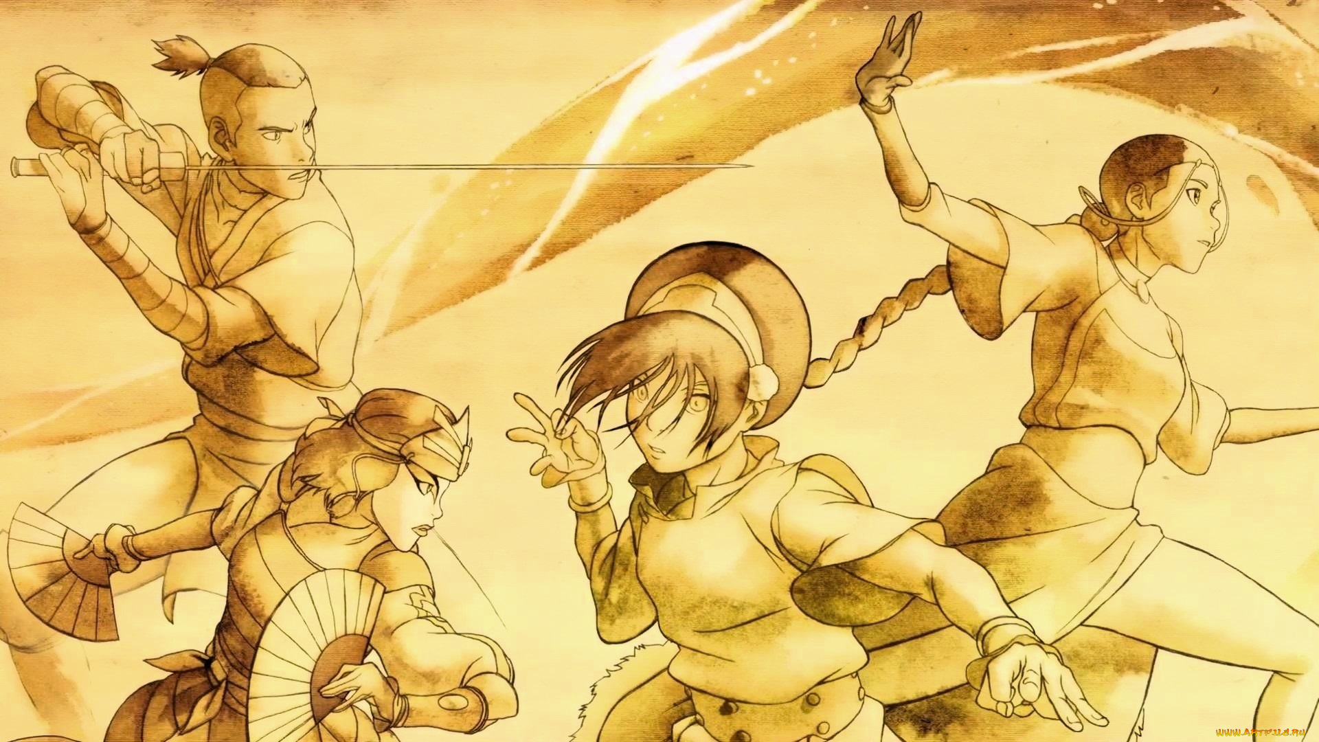 мультфильмы, avatar, , the, last, airbender, персонажи