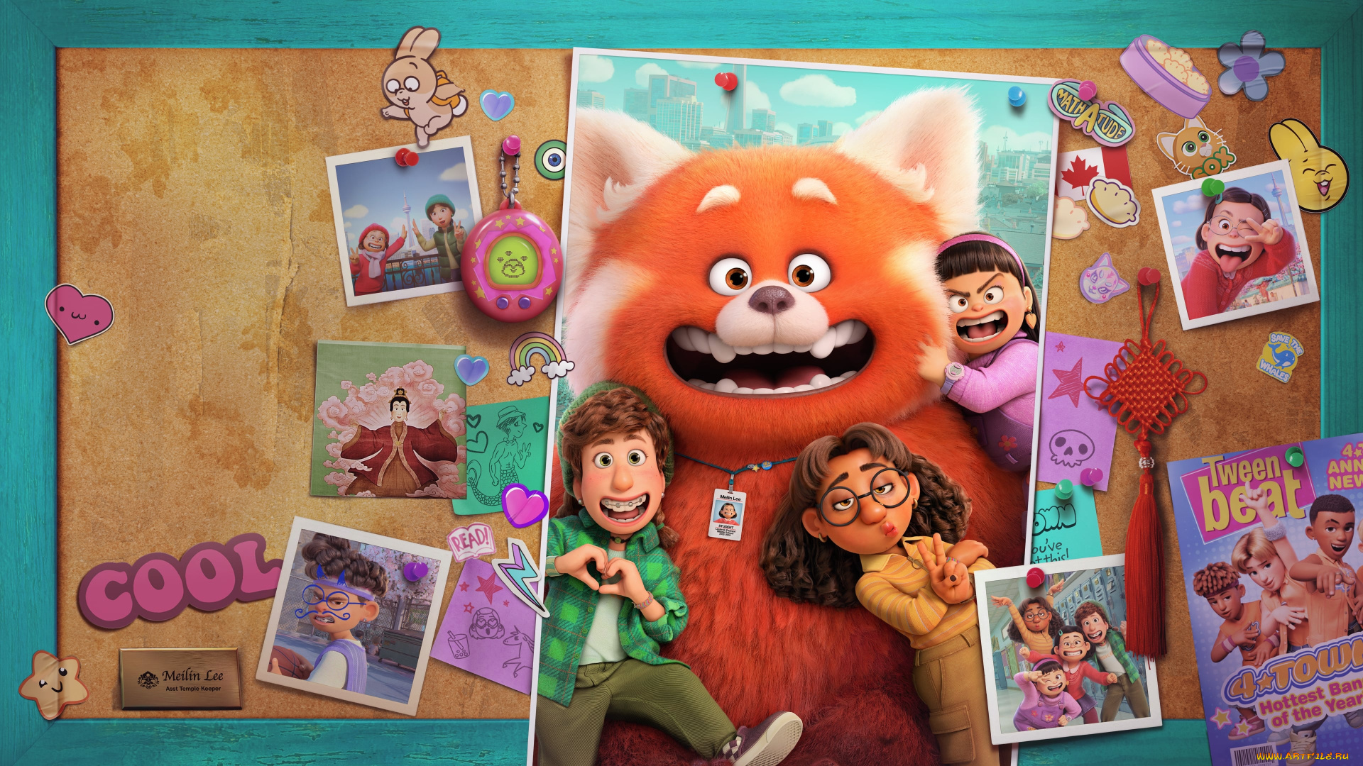 turning, red, ||, 2022, мультфильмы, turning, red, pixar, turning, red, я, краснею, ming, lee, mei, meilin