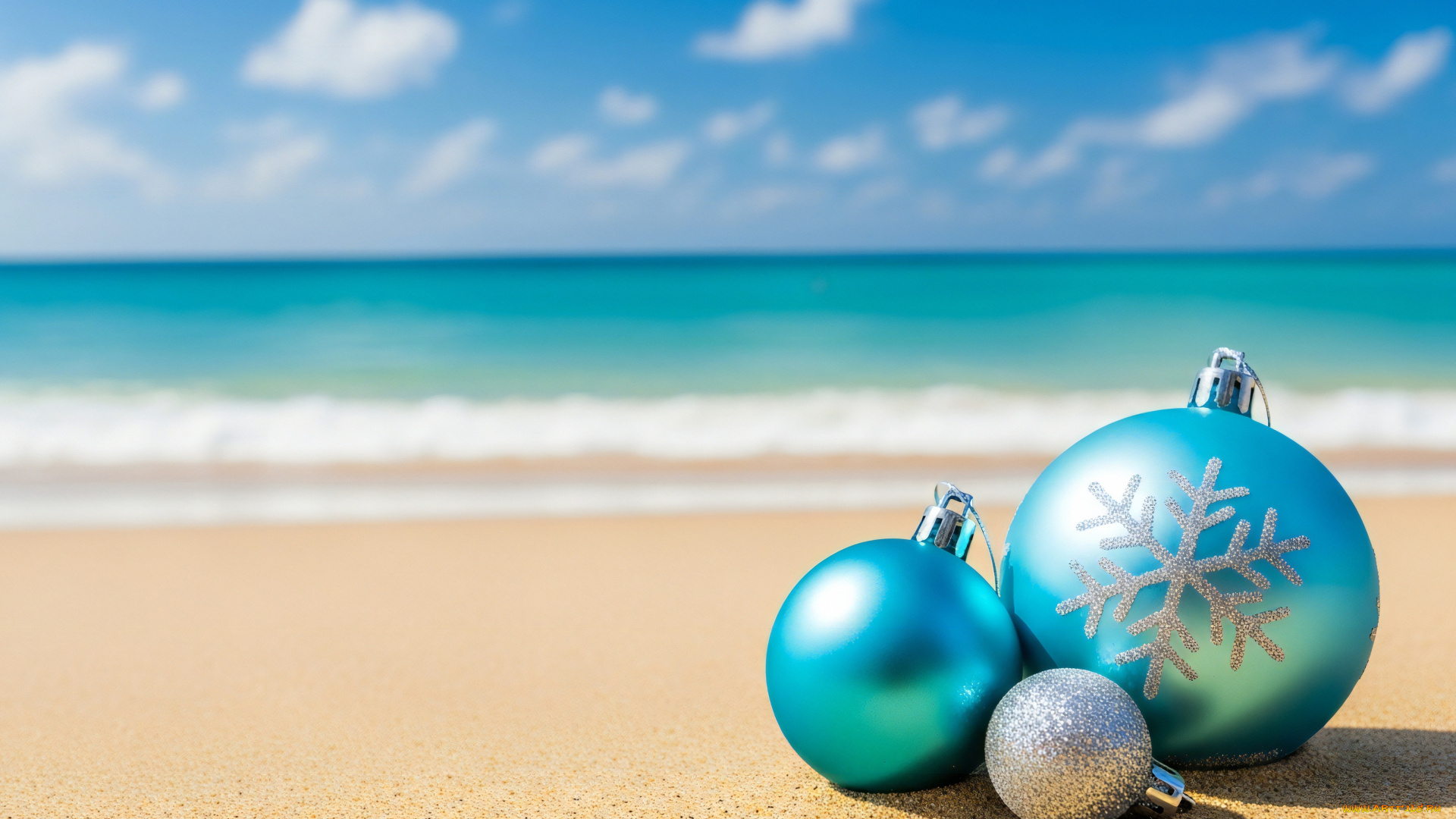 праздничные, шары, новогодняя