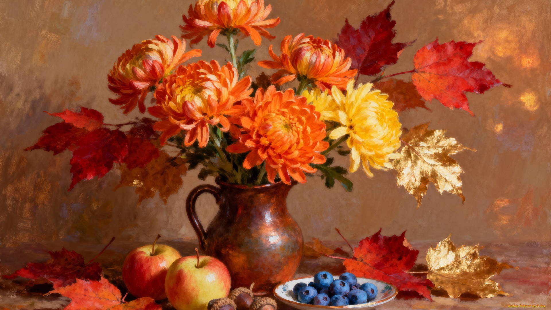 рисованное, живопись, нейросеть, натюрморт