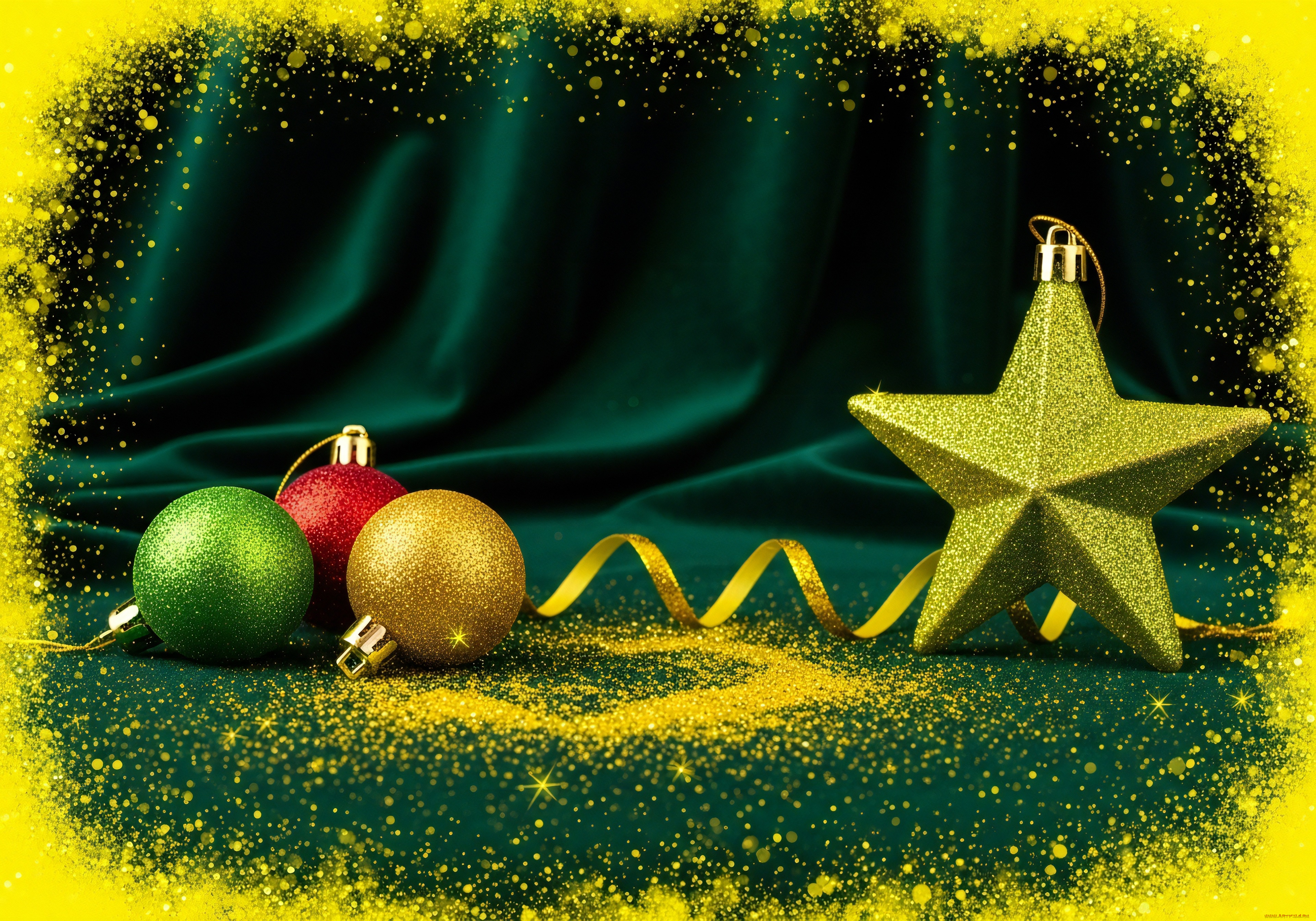 праздничные, украшения, новогодняя