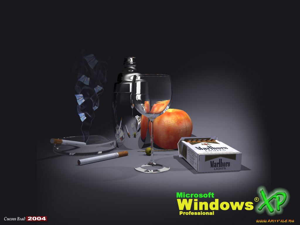 куренье, вред, компьютеры, windows, xp