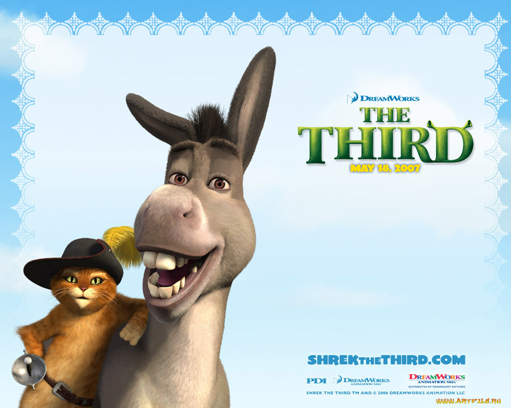 мультфильмы, shrek, the, third