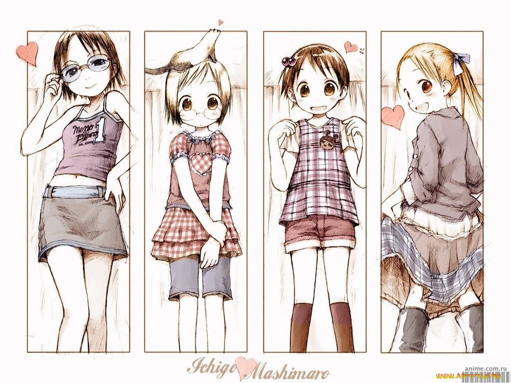 аниме, ichigo, mashimaro