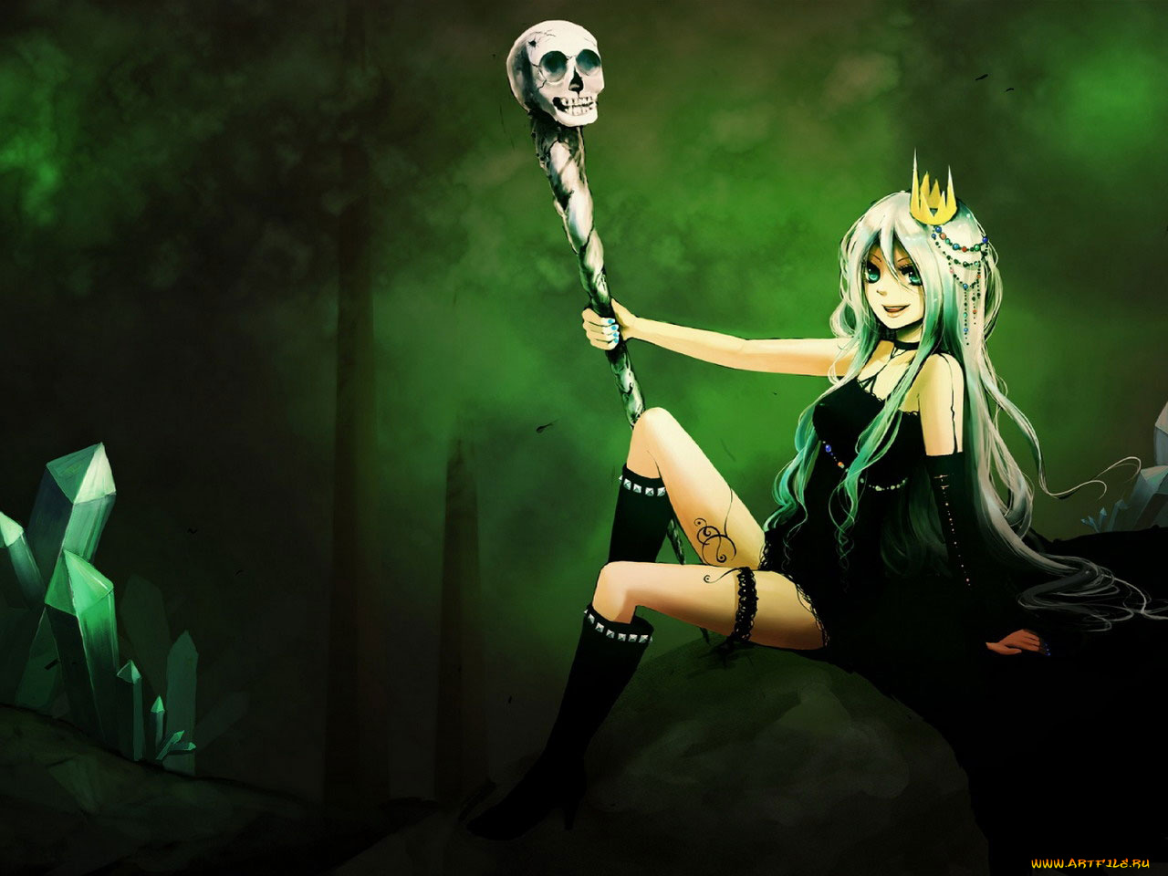 аниме, halloween, magic