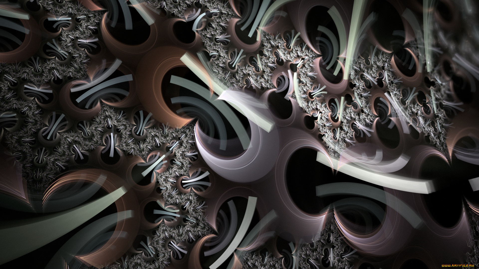 3д, графика, fractal, фракталы, фон, цвета, узор